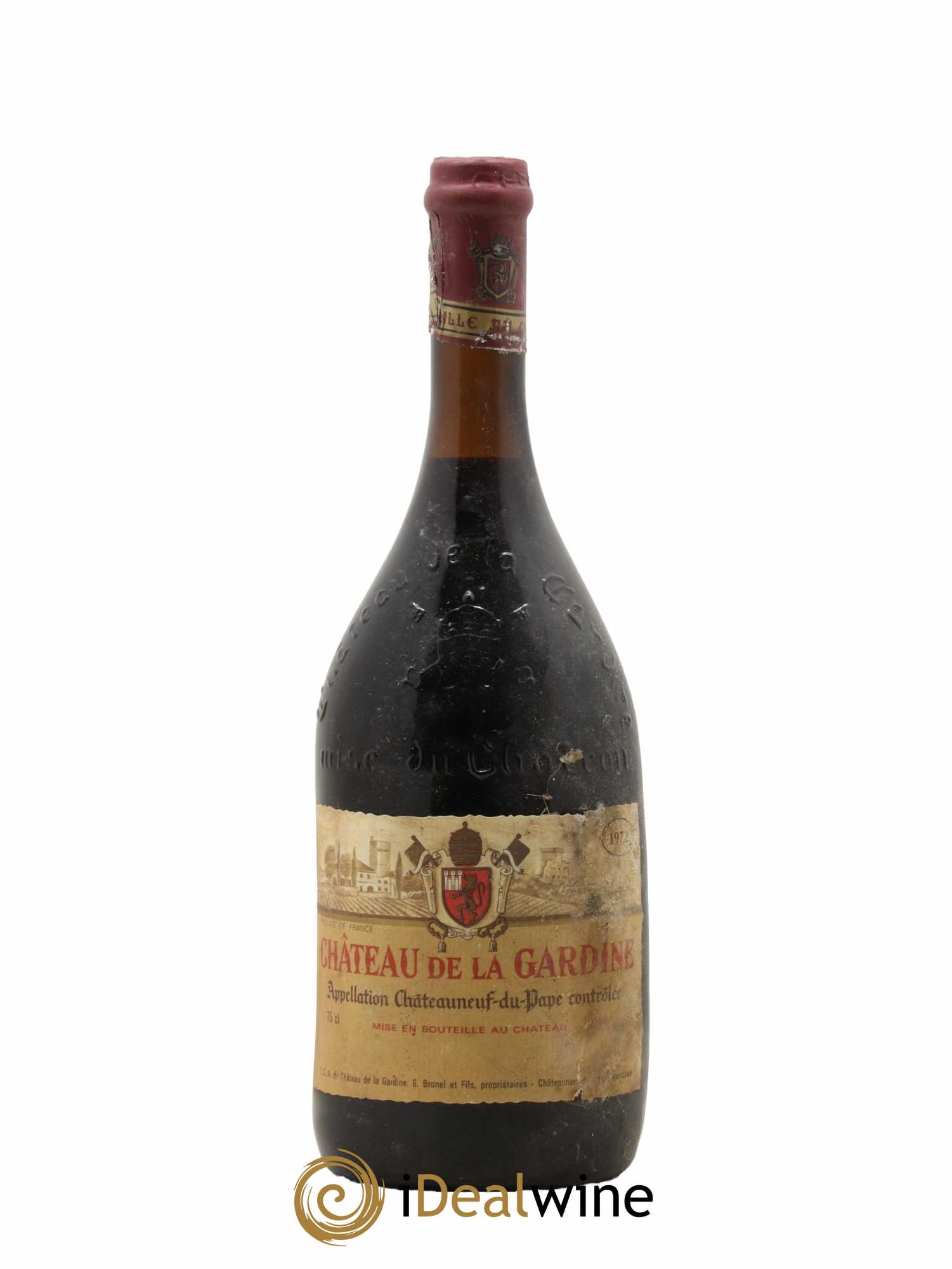 Châteauneuf-du-Pape Château de La Gardine Famille Brunel 1972 - Posten von 1 Flasche - 0