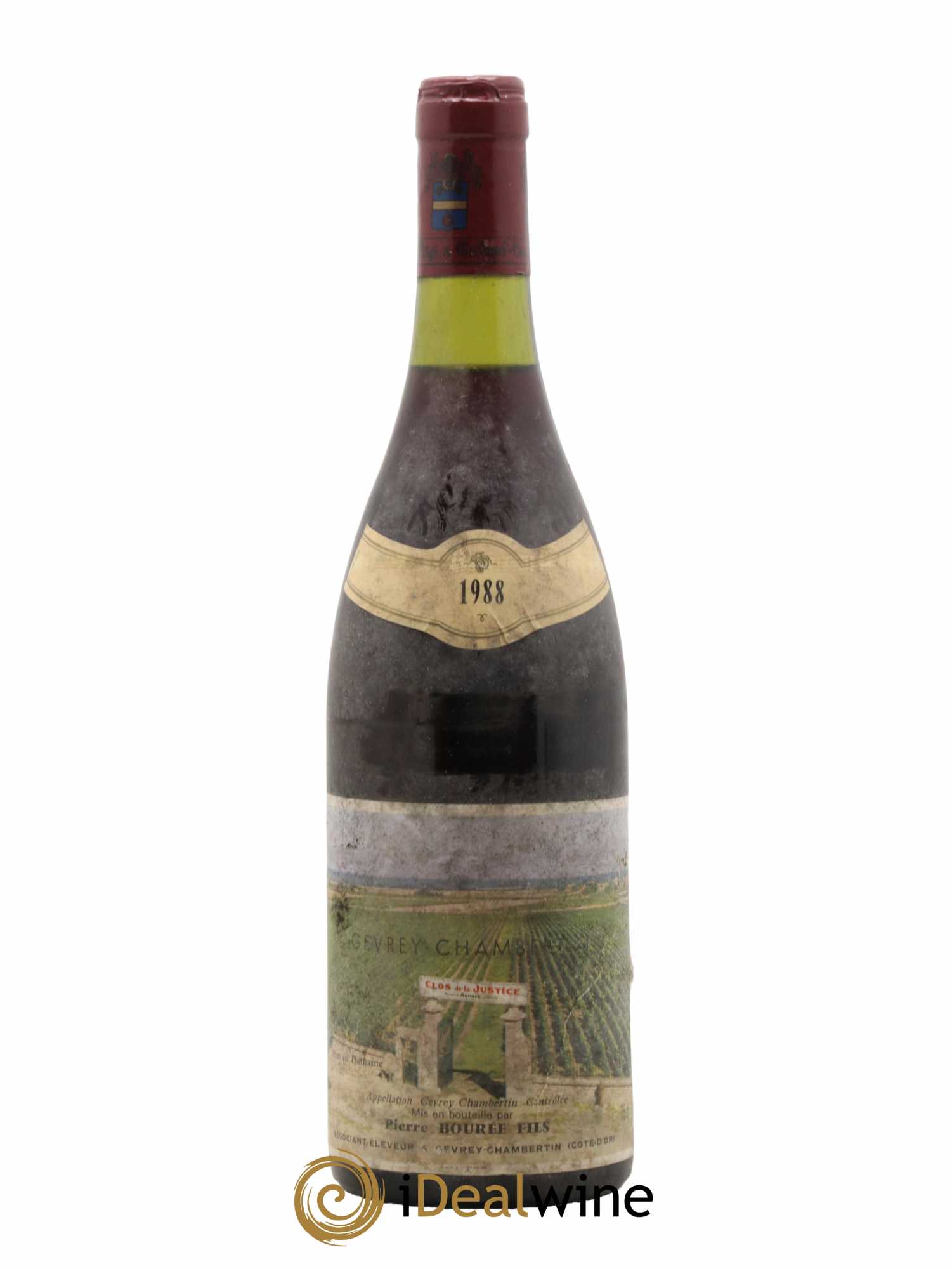 Gevrey-Chambertin Clos De La Justice Domaine Pierre Bouree & Fils 1988 - Lot de 1 bouteille - 0