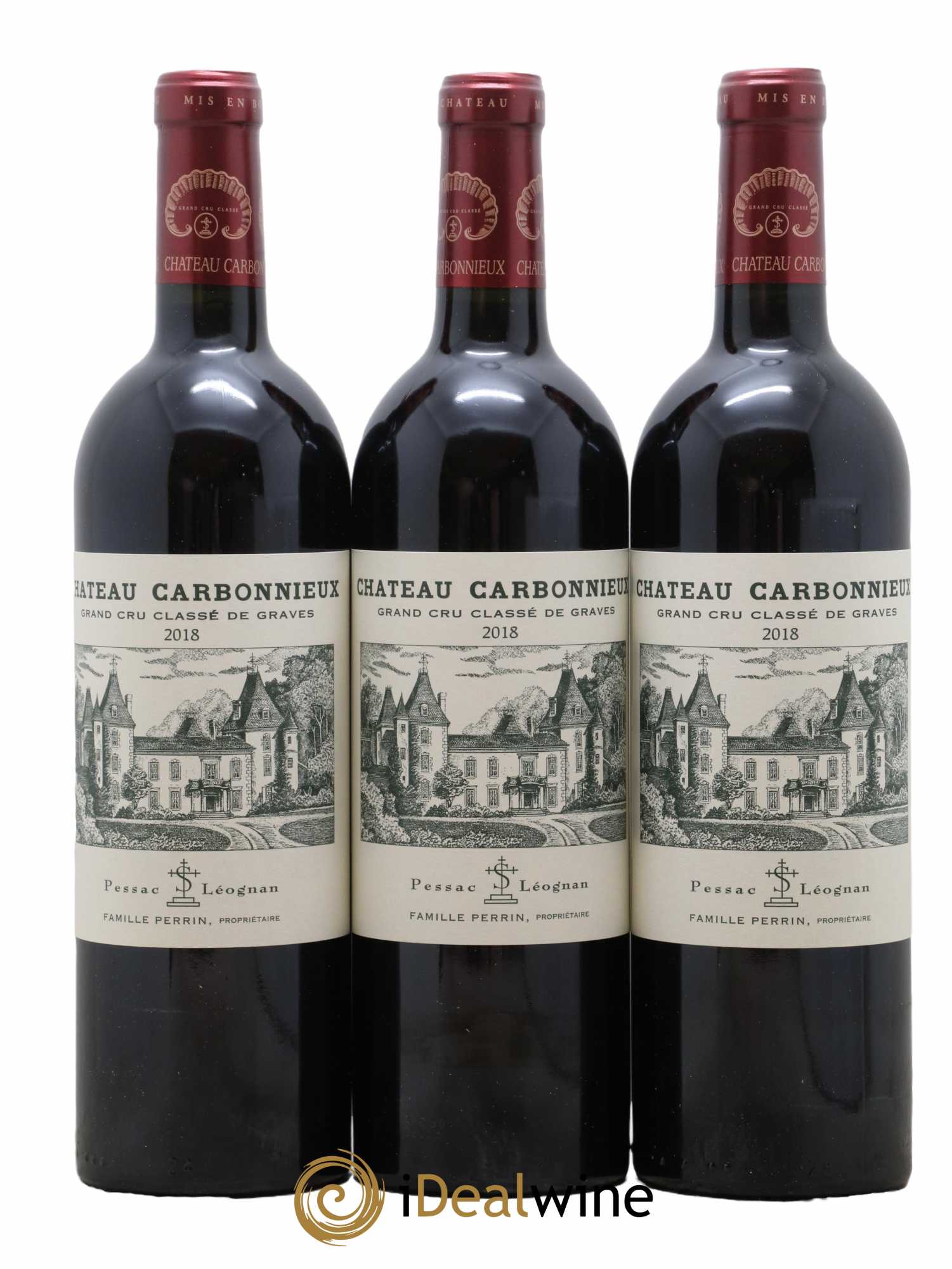 Château Carbonnieux Cru Classé de Graves 2018 - Lot de 6 bouteilles - 1