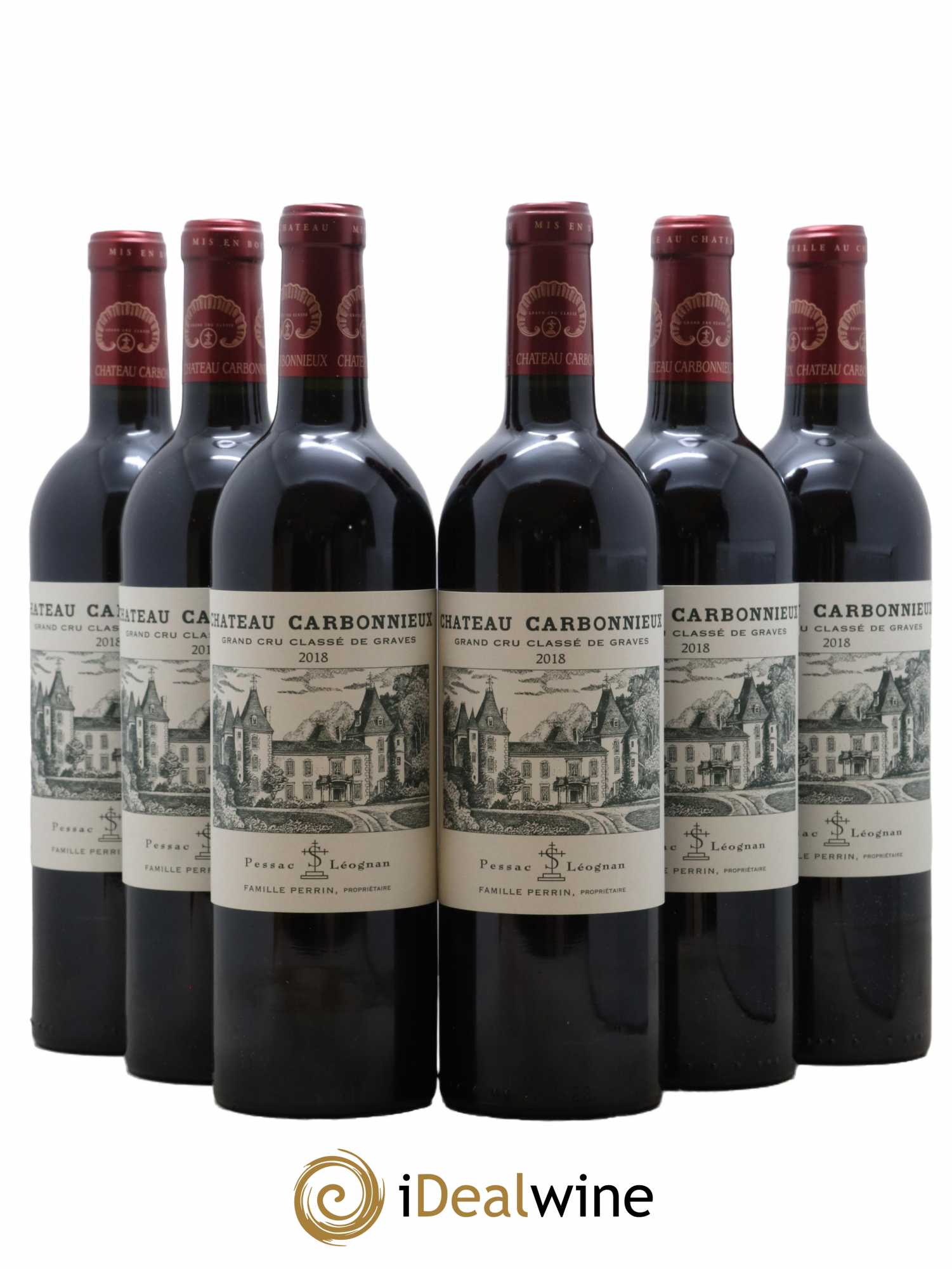 Château Carbonnieux Cru Classé de Graves 2018 - Lot de 6 bouteilles - 0