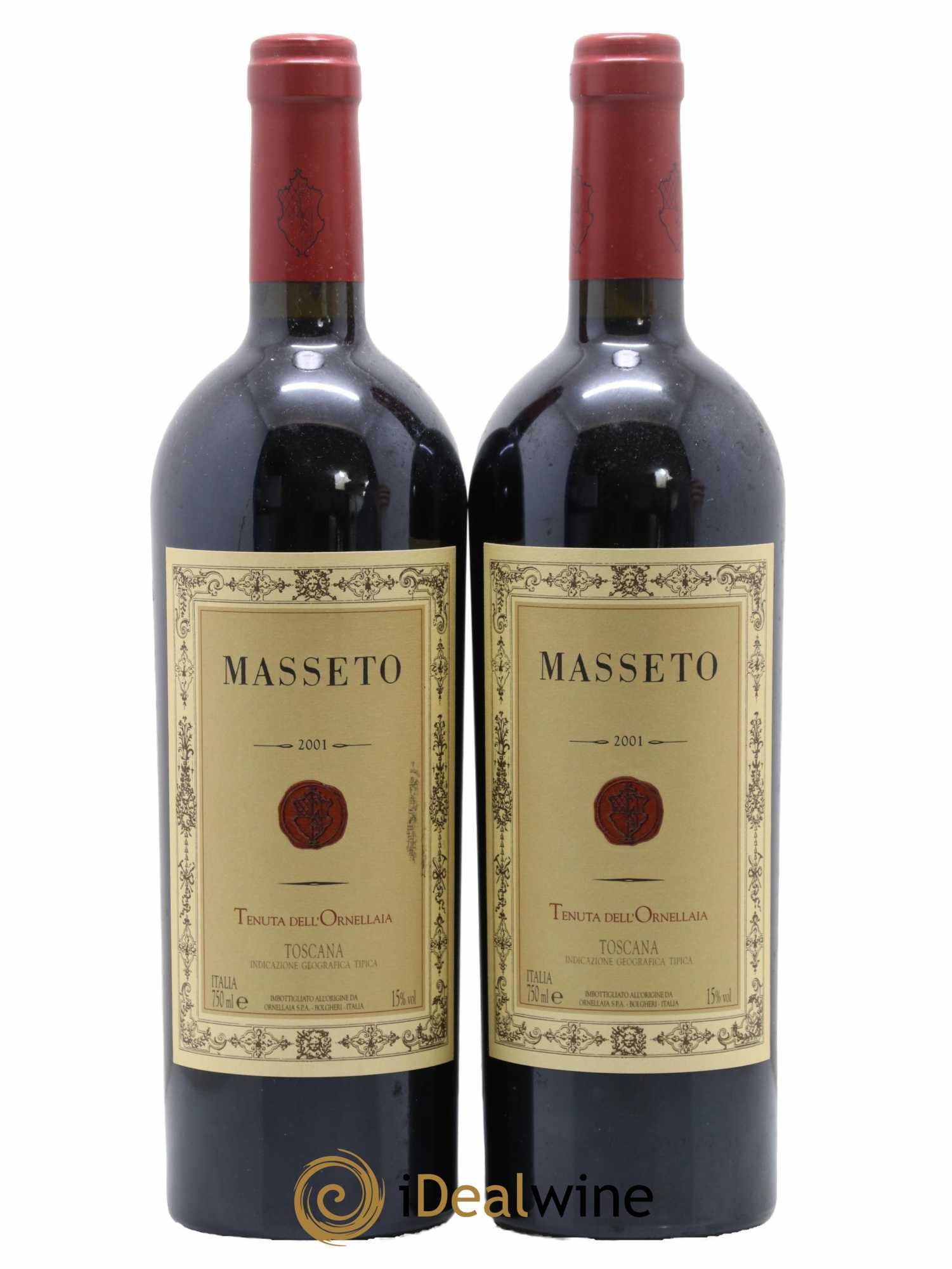 Toscana IGT Tenuta Dell'Ornellaia Masseto Frescobaldi 2001 - Lotto di 2 bottiglie - 0