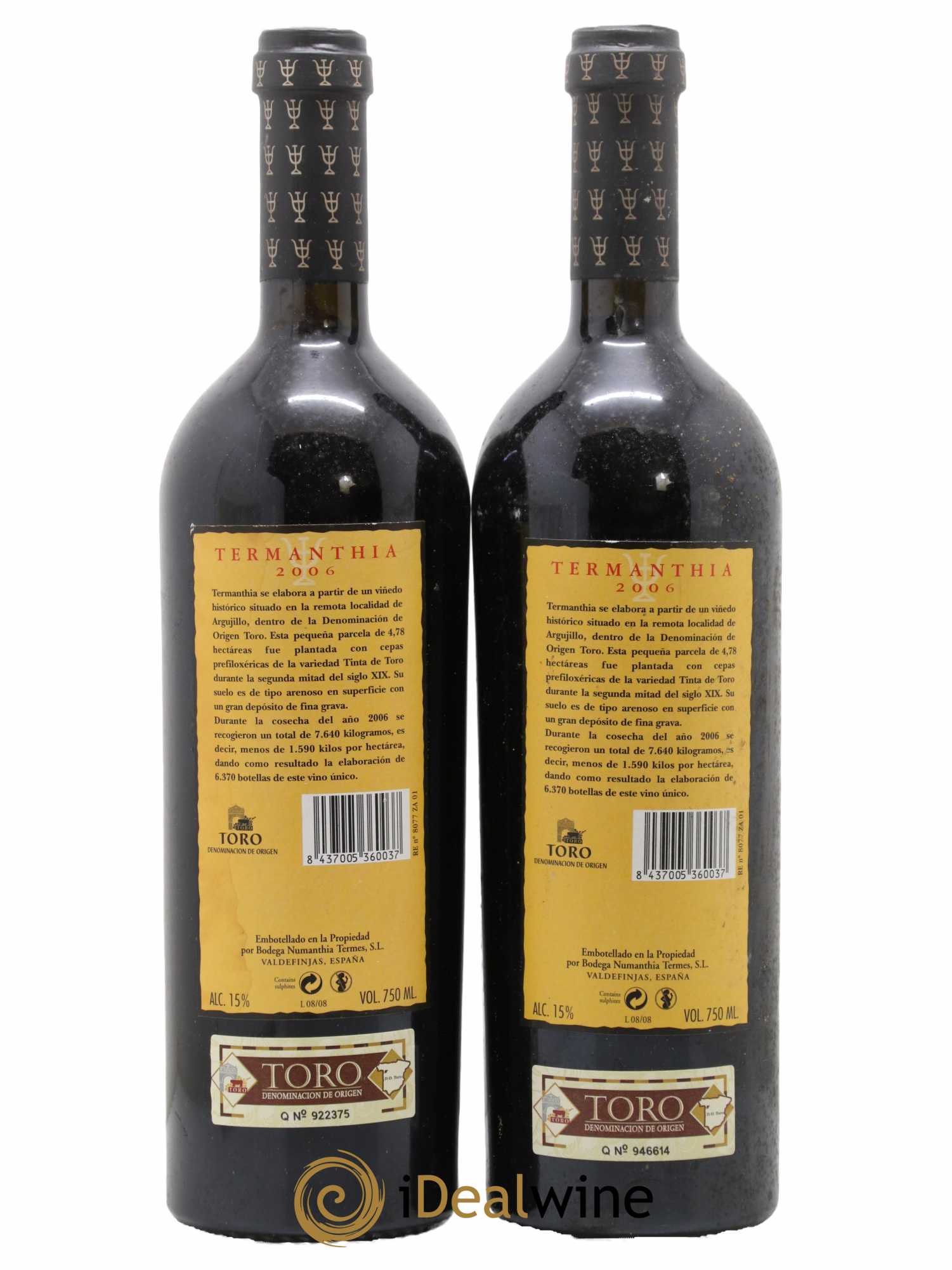 Toro DO Bodega Numanthia Termanthia 2006 - Lotto di 2 bottiglie - 1