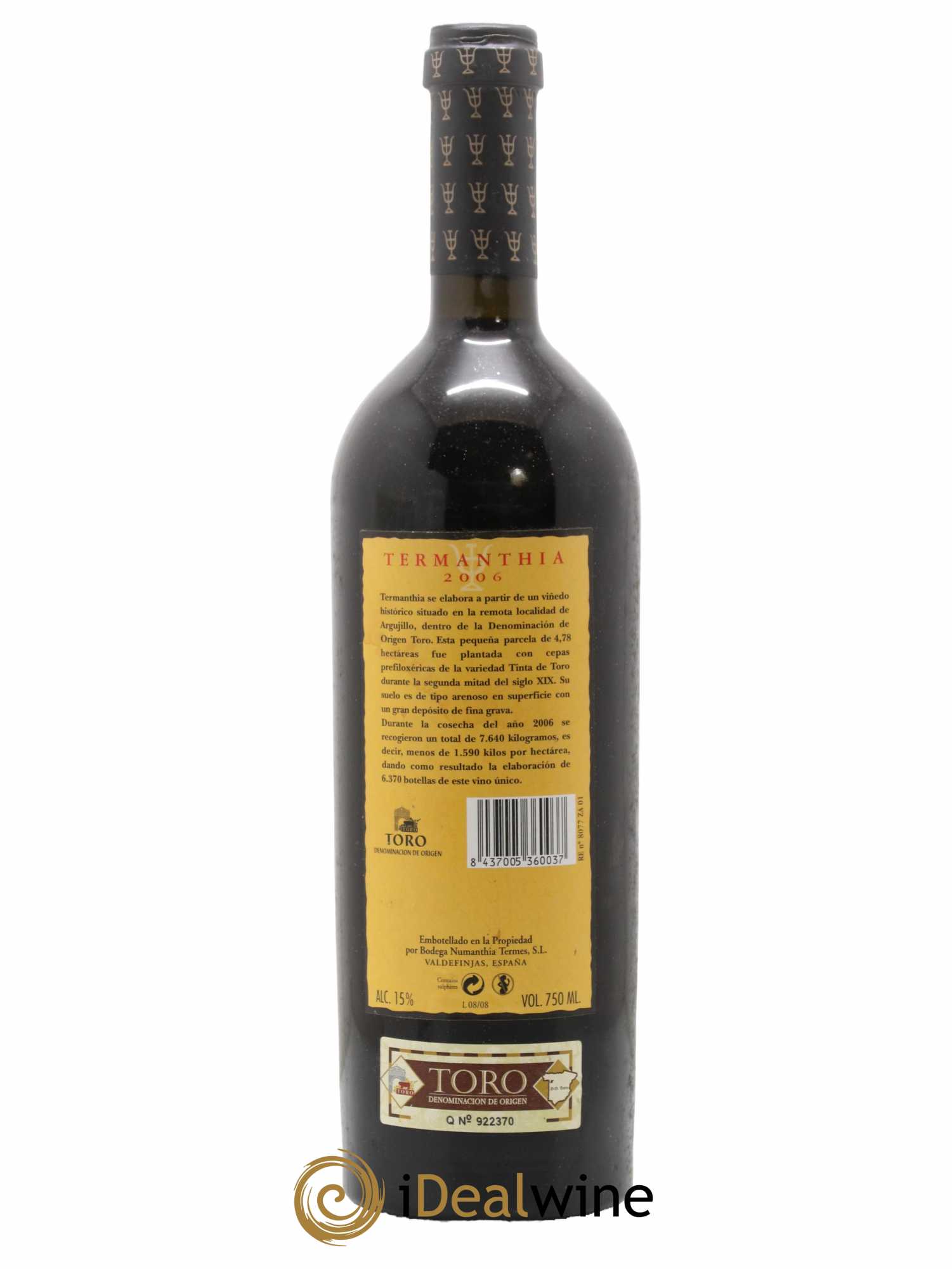 Toro DO Bodega Numanthia Termanthia 2006 - Lot of 1 bottle - 1