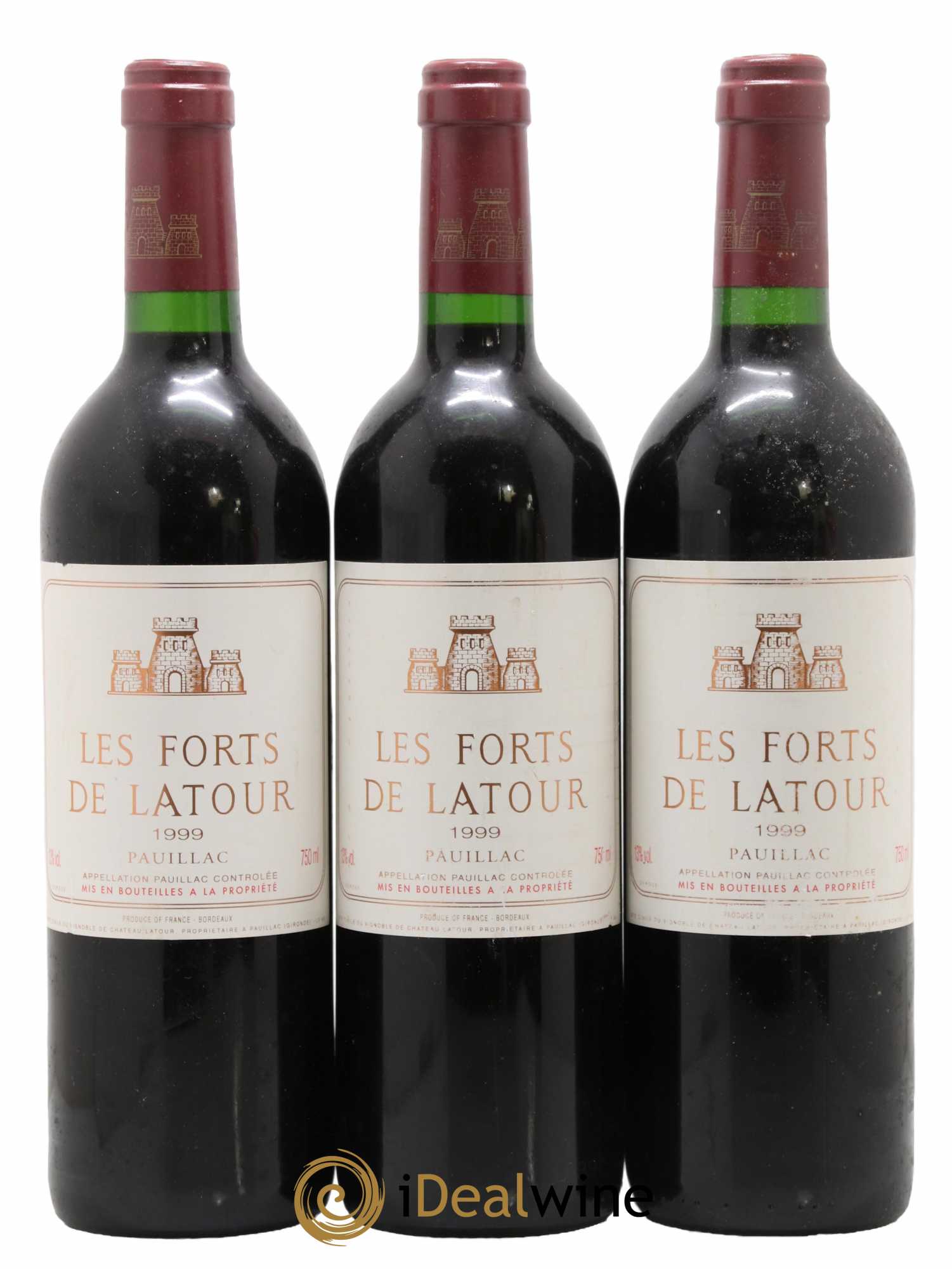 Les Forts de Latour Second Vin 1999 - Lot de 3 bouteilles - 0