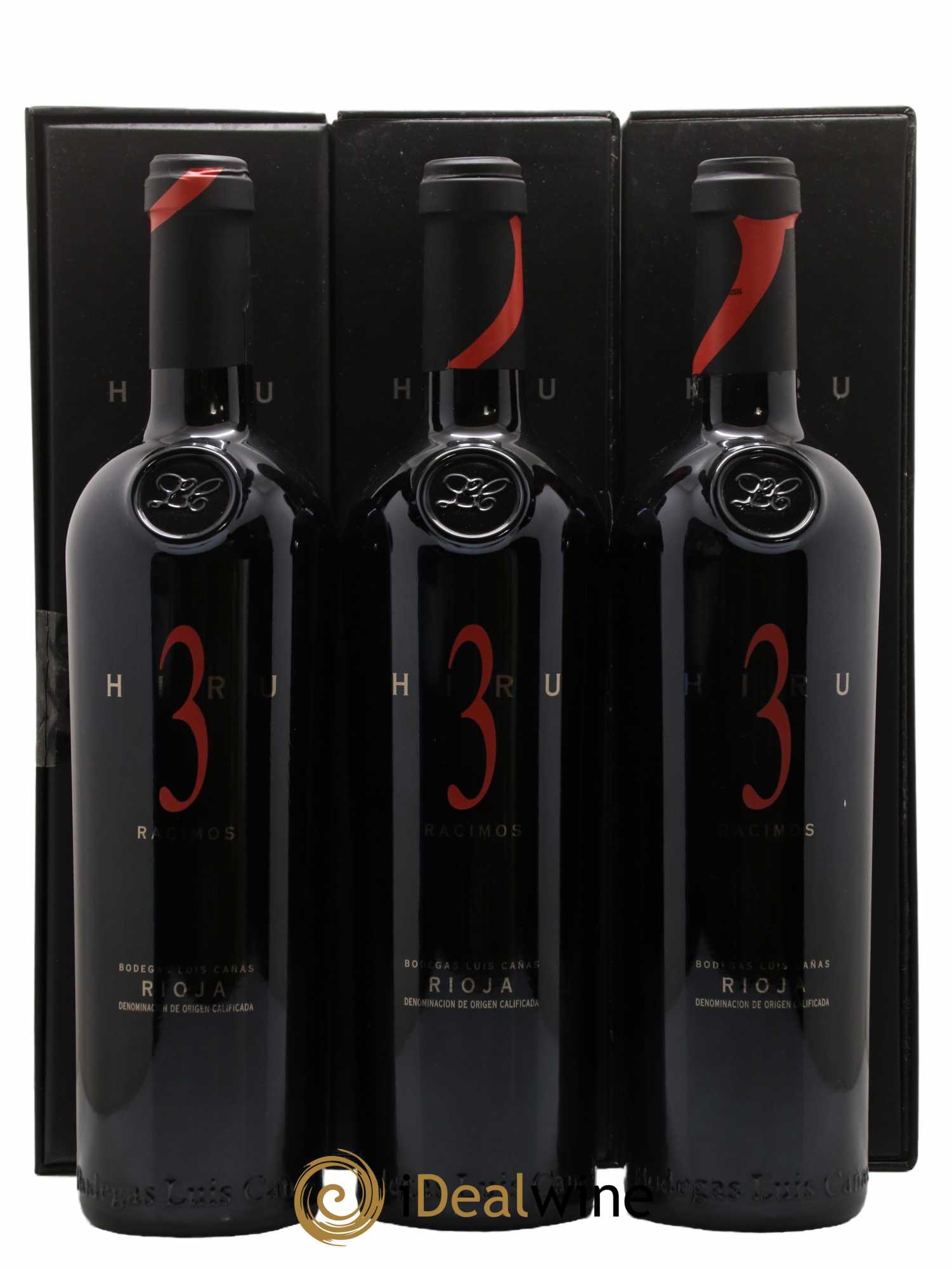 Rioja DOCA Hiru 3 Racimos 2003 - Lot de 3 bouteilles - 0