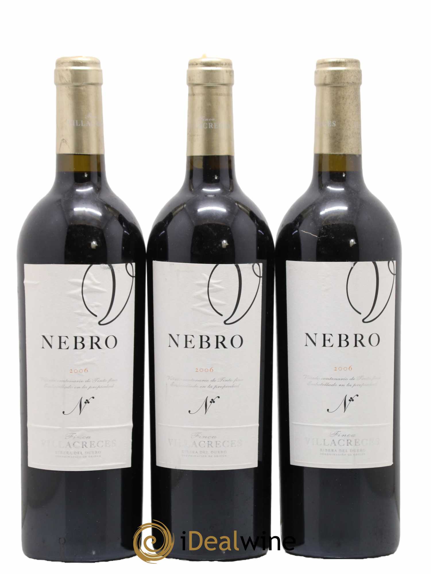 Ribera Del Duero DO Finca Villacreses Nebro 2006 - Lot de 3 bouteilles - 0