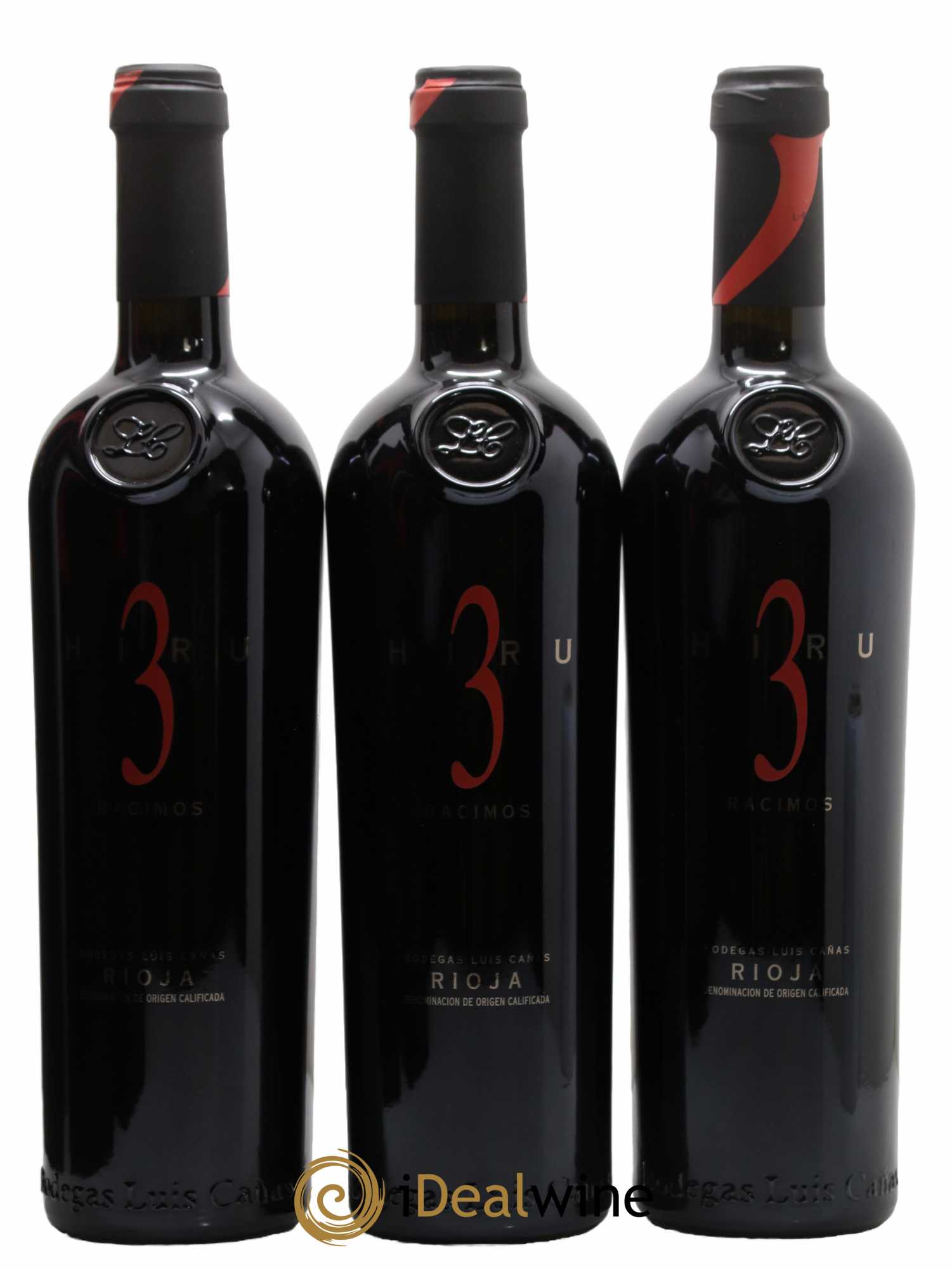 Rioja DOCA Hiru 3 Racimos 2003 - Lotto di 3 bottiglie - 1