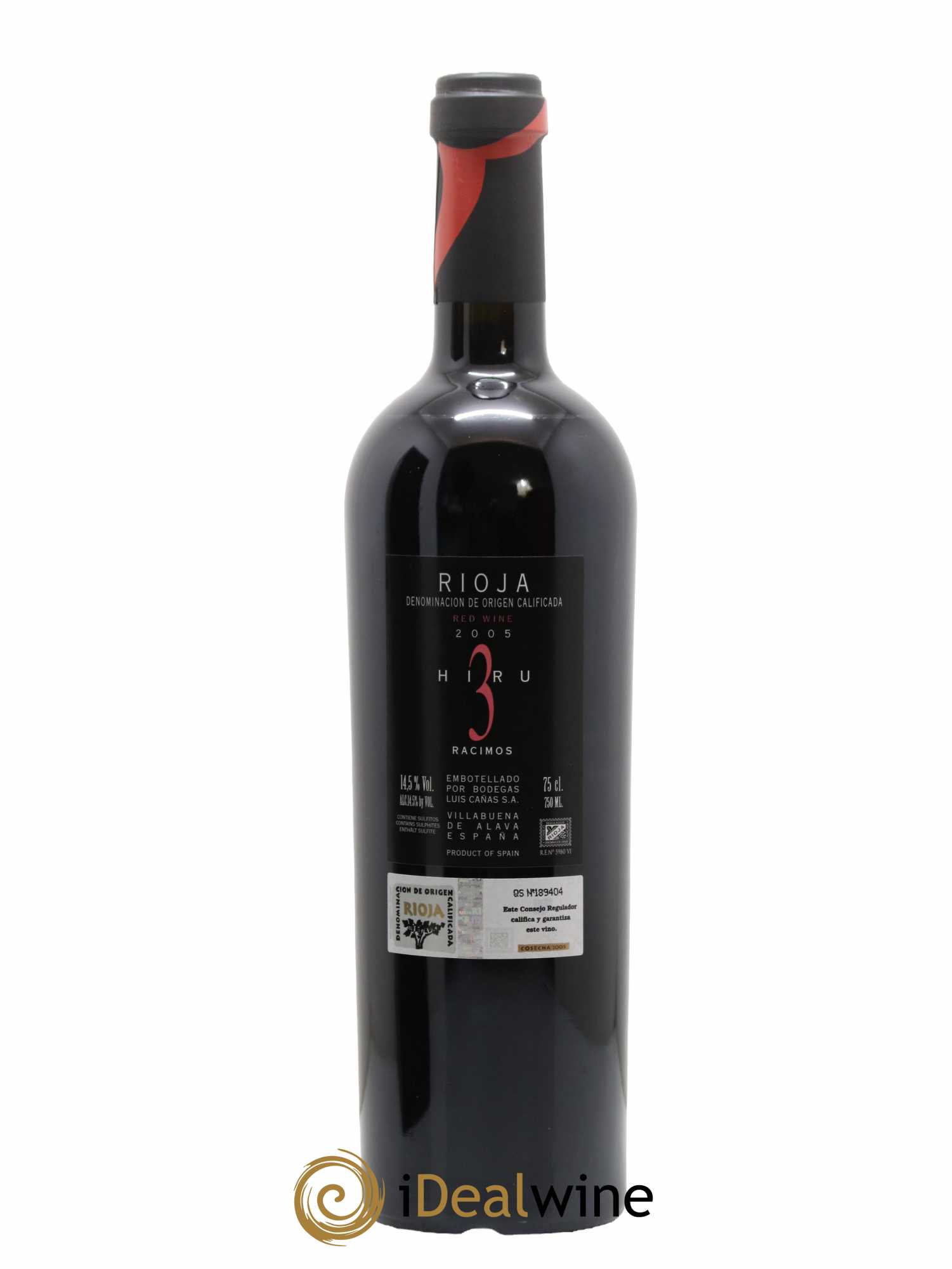 Rioja DOCA Hiru 3 Racimos 2005 - Lot of 1 bottle - 2