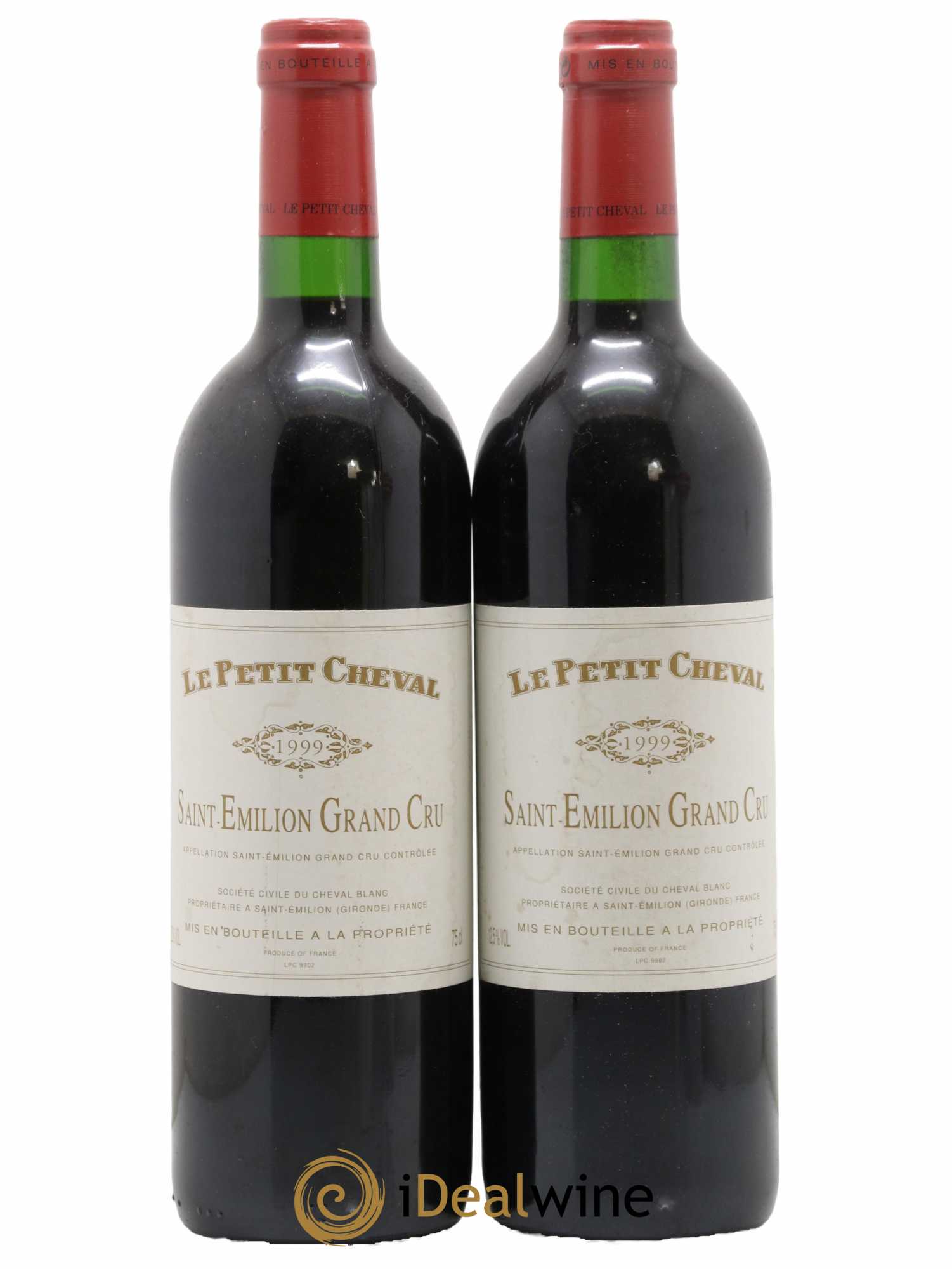 Le Petit Cheval Second Vin 1999 - Lot de 2 bouteilles - 0