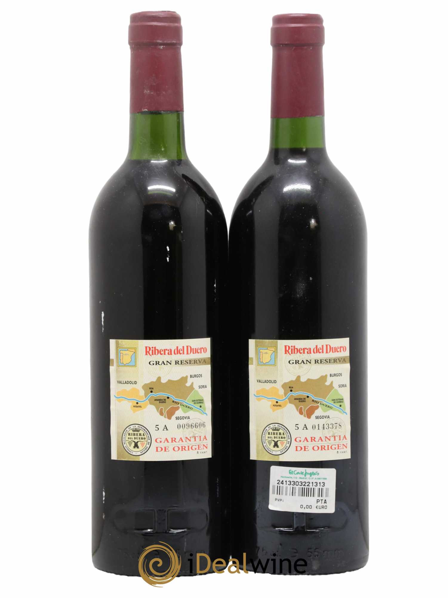 Ribera Del Duero DO Vega Sicilia Unico Famille Alvarez 1990 - Posten von 2 Flaschen - 1