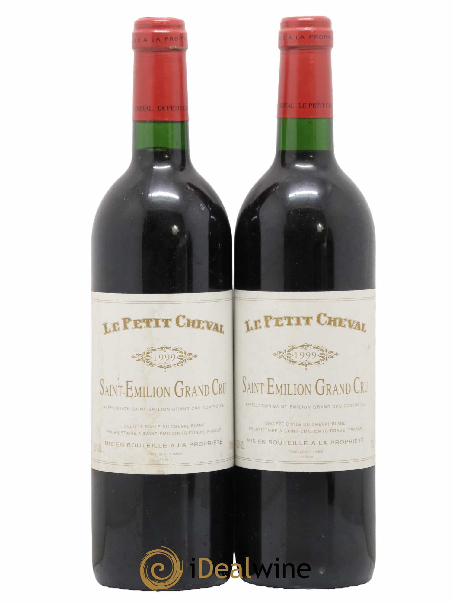 Le Petit Cheval Second Vin 1999 - Lot de 2 bouteilles - 0