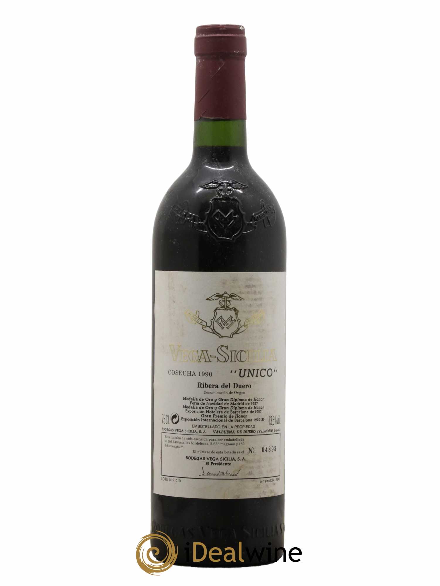 Ribera Del Duero DO Vega Sicilia Unico Famille Alvarez 1990 - Lot de 1 bouteille - 0