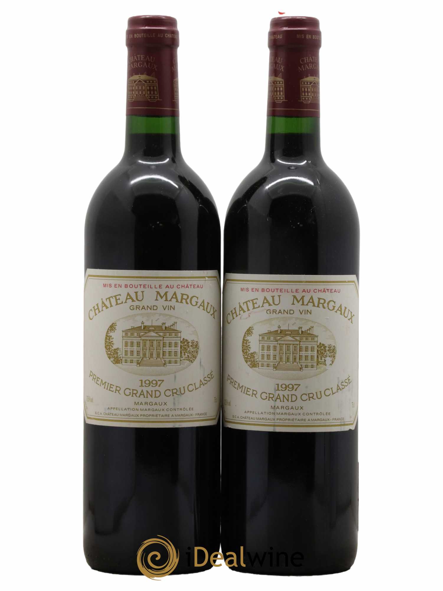 Château Margaux 1er Grand Cru Classé 1997 - Lot de 2 bouteilles - 0