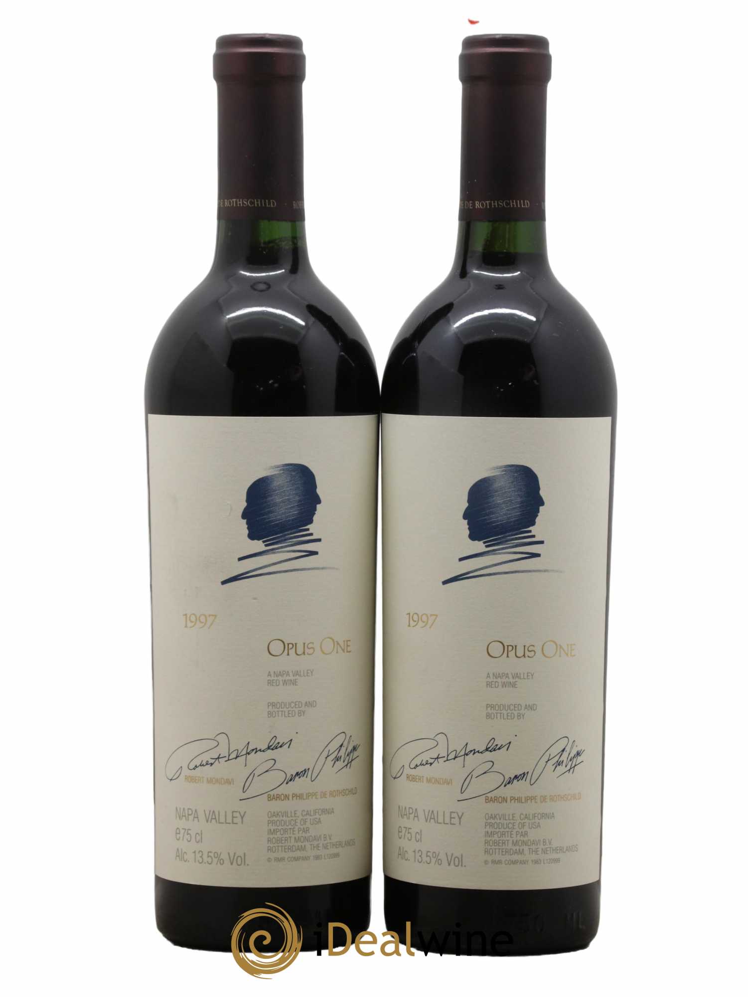Napa Valley Opus One Robert Mondavi 1997 - Lot de 2 bouteilles - 0