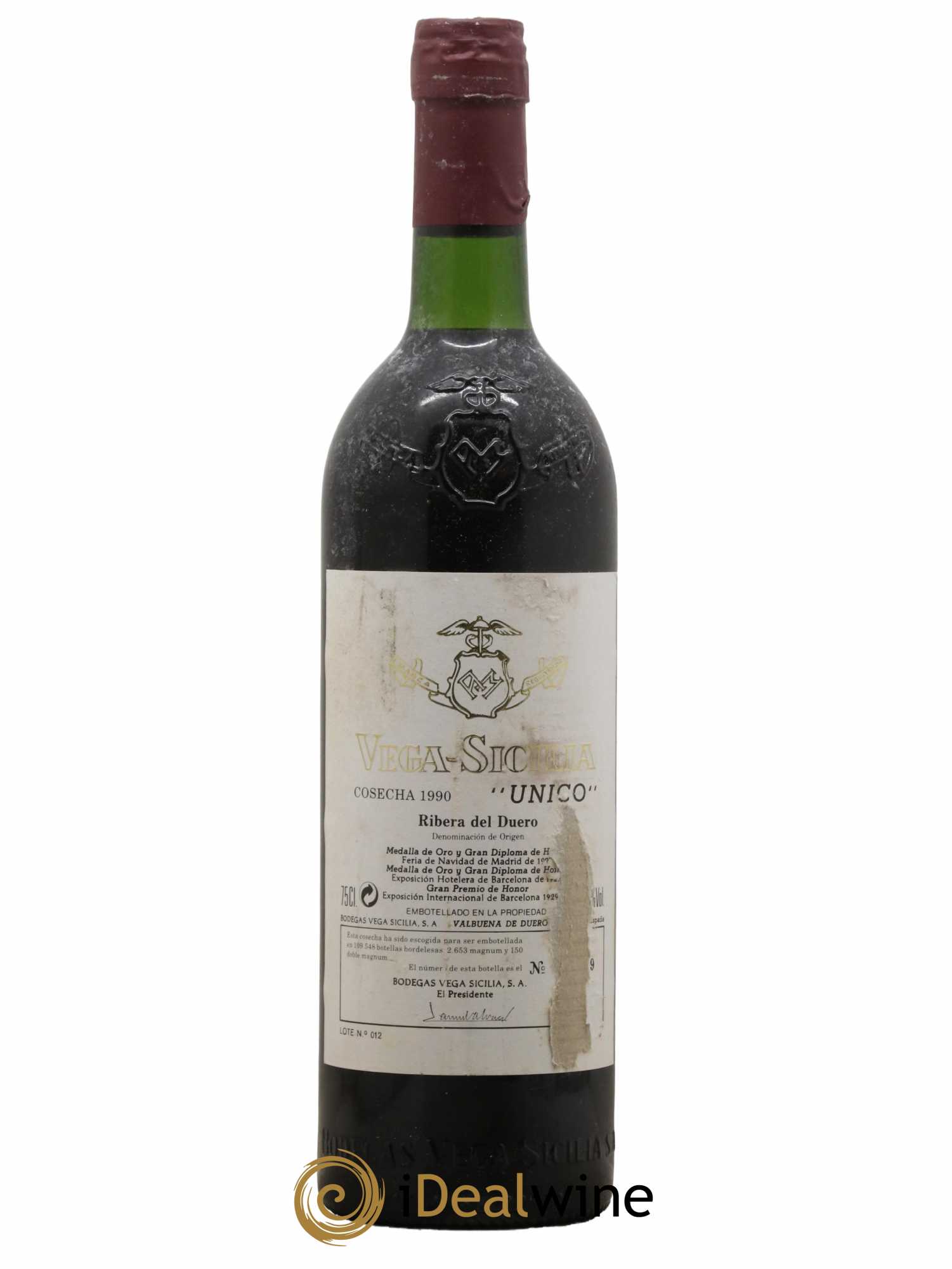 Ribera Del Duero DO Vega Sicilia Unico Famille Alvarez 1990 - Lot de 1 bouteille - 0