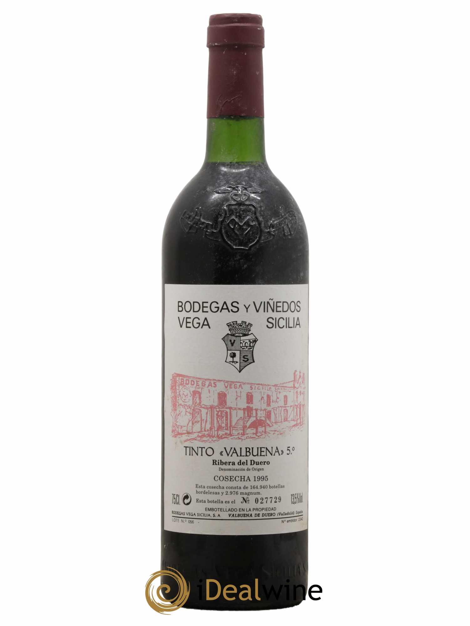Ribera Del Duero DO Vega Sicilia Valbuena 5 ano Famille Alvarez 1995 - Lot de 1 bouteille - 0