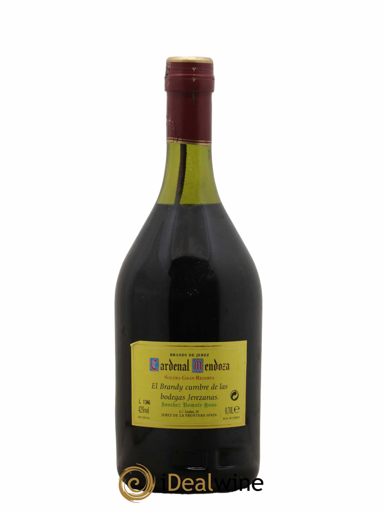 Alcool Cardenal Mendoza Sanchez Solera Gran Reserva - Lot de 1 bouteille - 1
