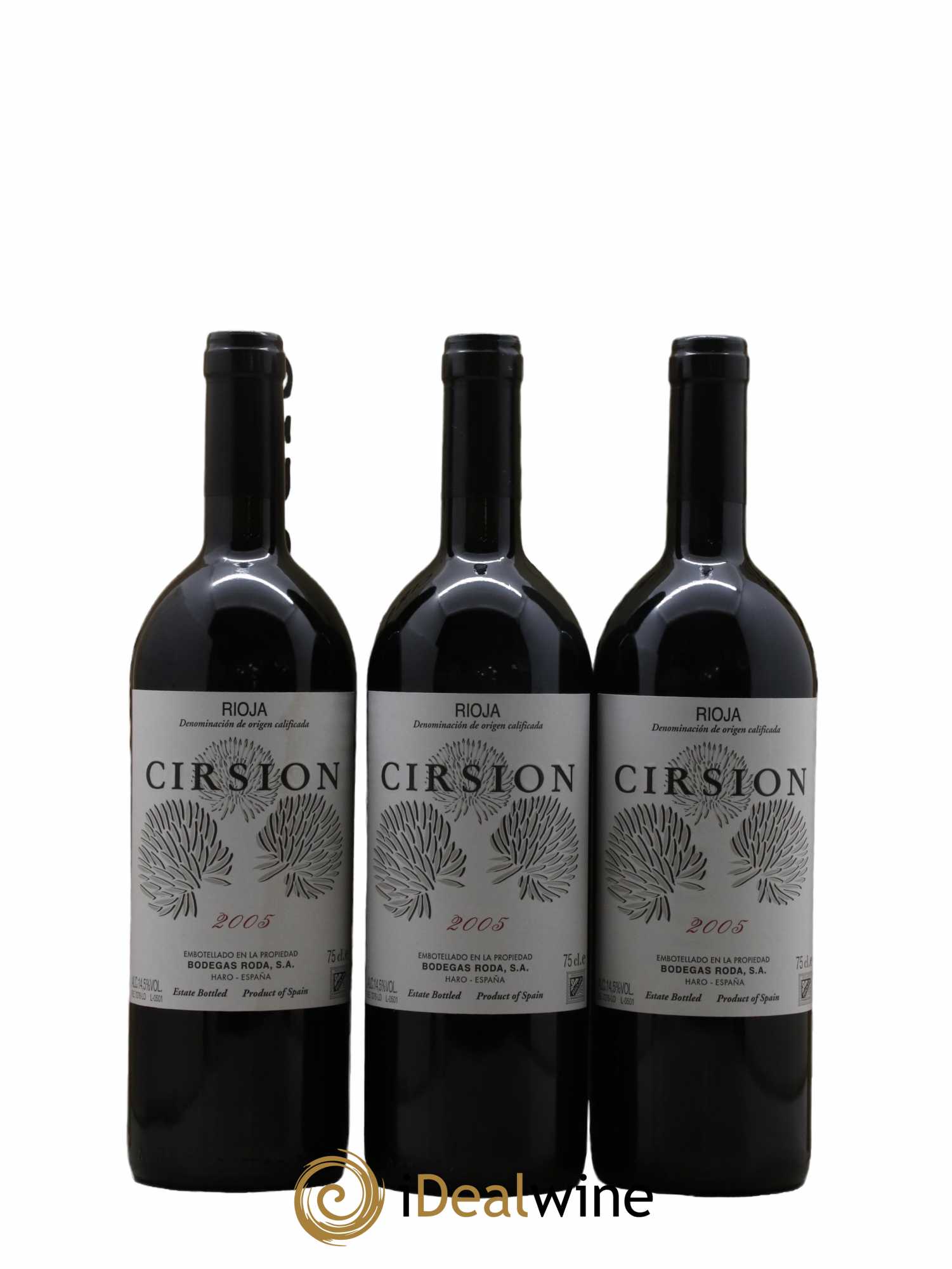 Rioja DOCA Cirsion Doca 2005 - Lot de 3 bouteilles - 0