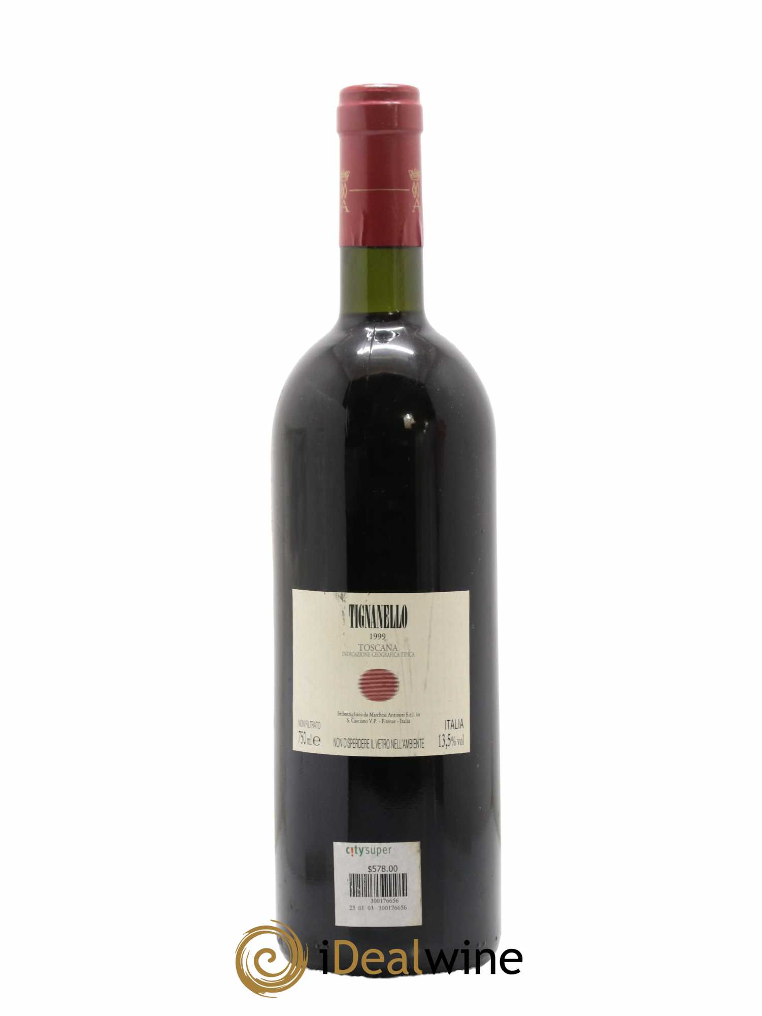 Toscana IGT Tignanello Tenuta Tignanello - Marchesi Antinori  1999 - Lot de 1 bouteille - 1