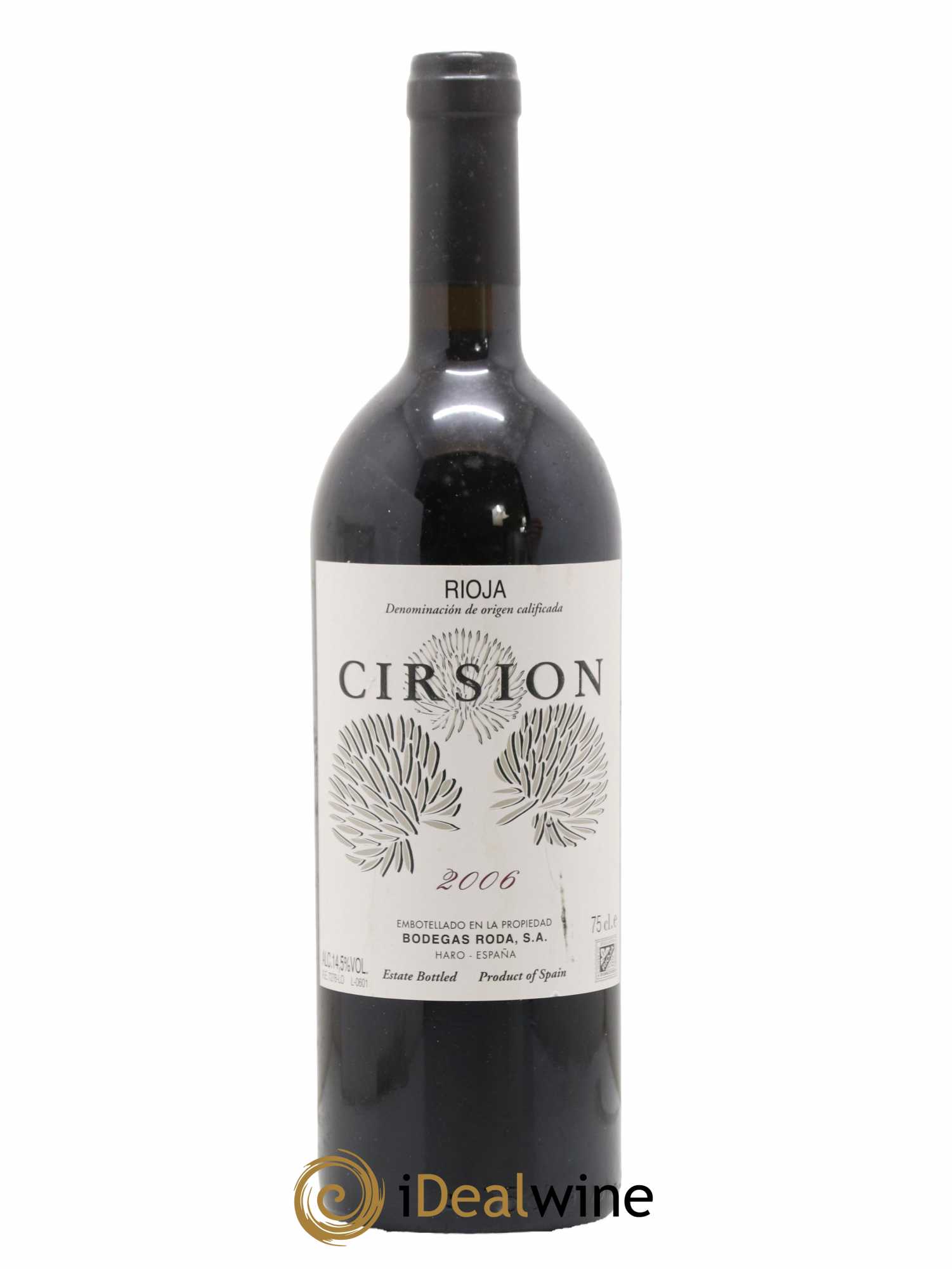 Rioja DOCA Cirsion Bodegas Roda 2006 - Lot de 1 bouteille - 0