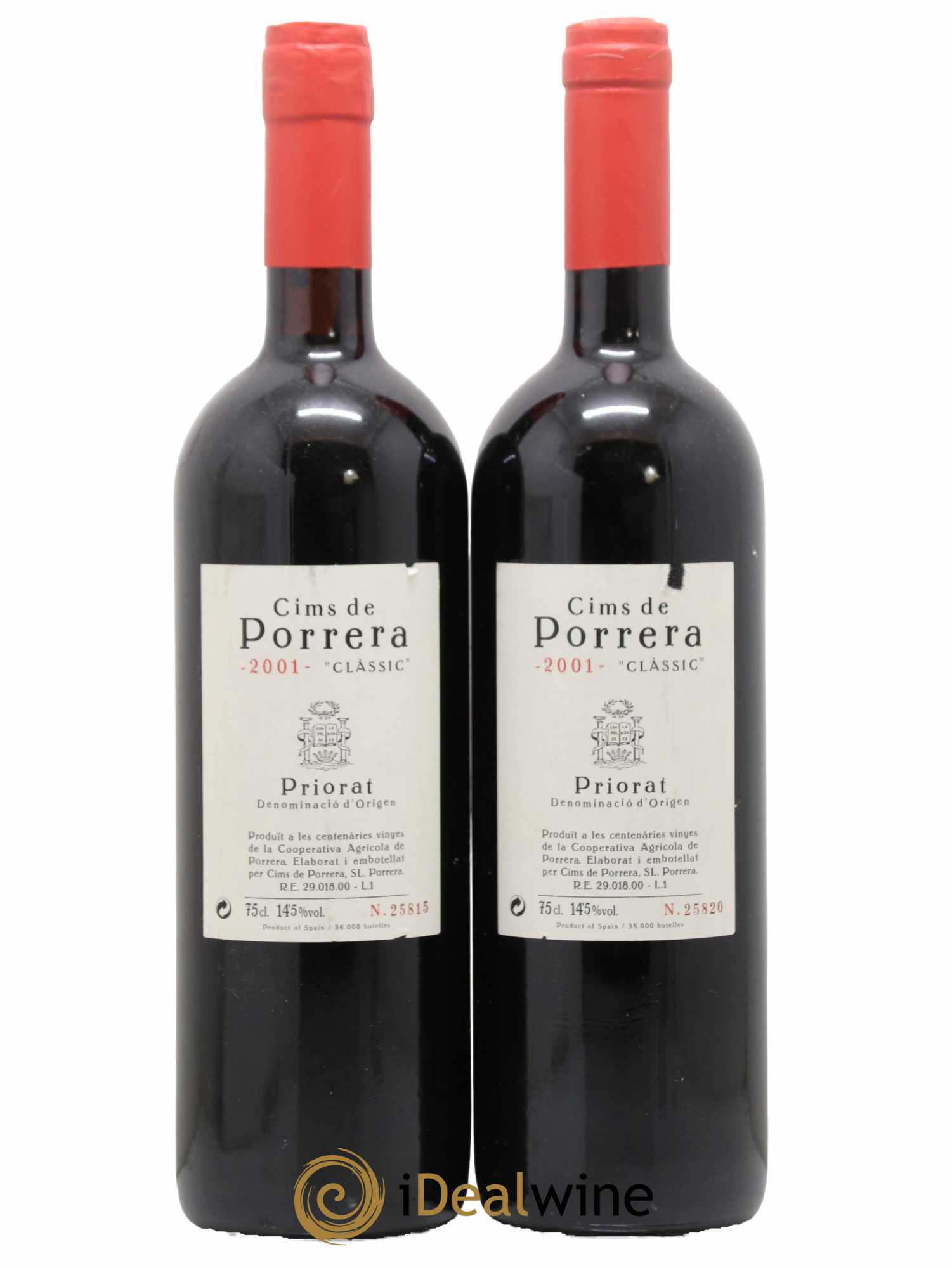 Priorat DOCA Cims de Porrera 2001 - Lot de 2 bouteilles - 0