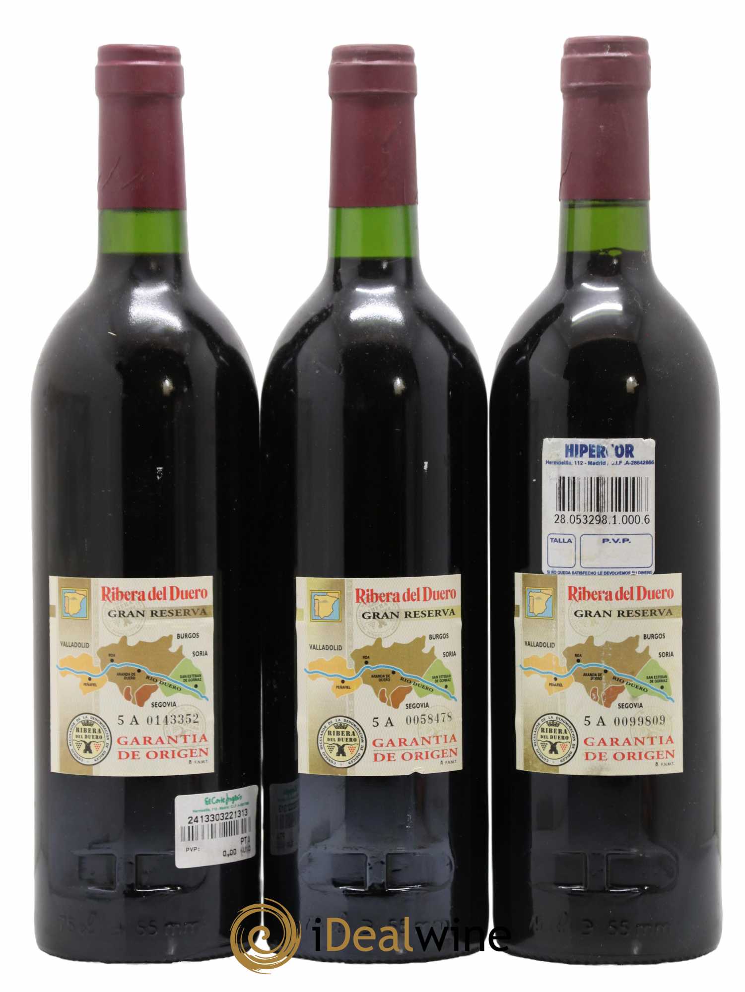 Ribera Del Duero DO Vega Sicilia Unico Famille Alvarez 1990 - Lotto di 3 bottiglie - 1