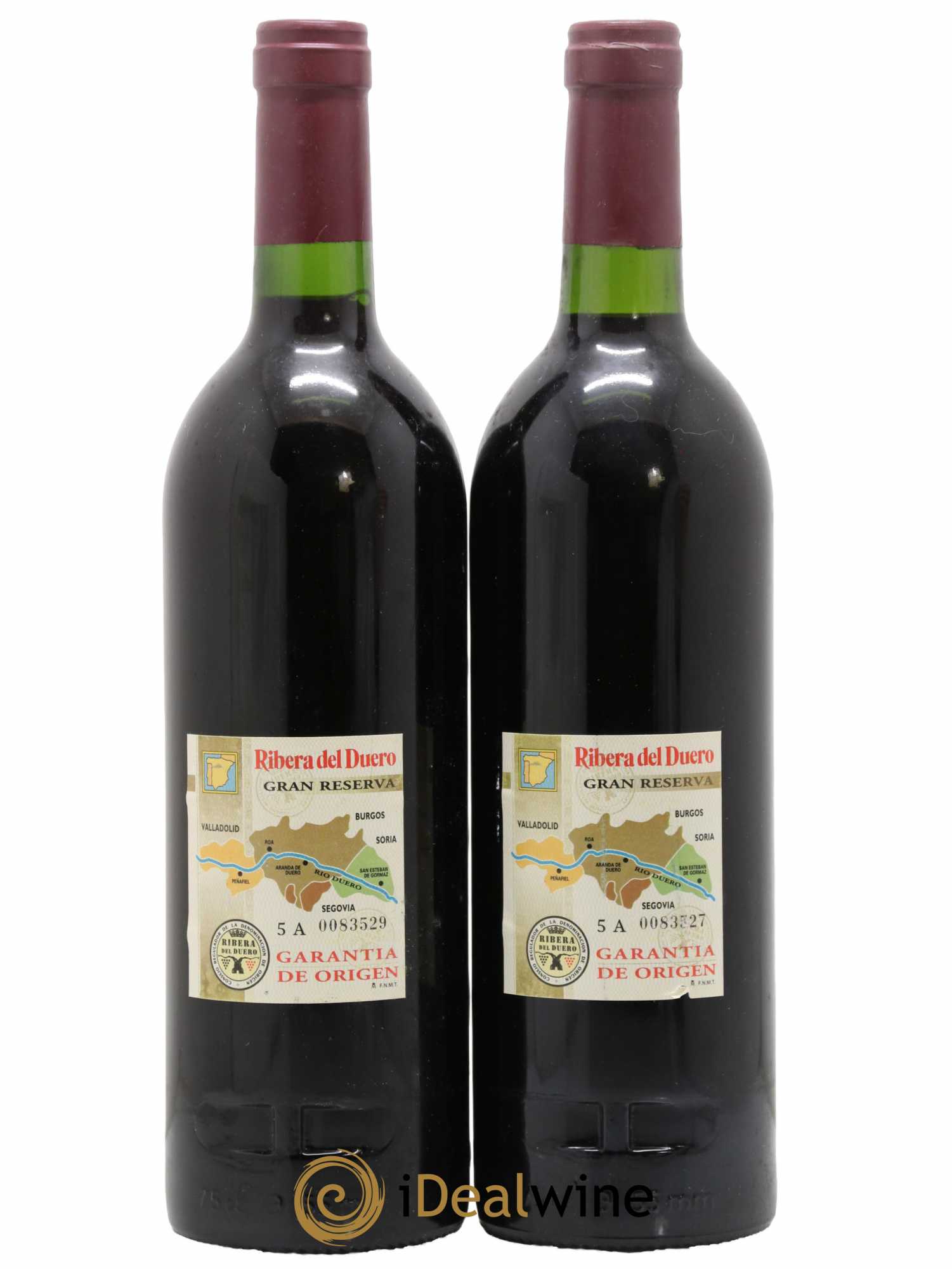 Ribera Del Duero DO Vega Sicilia Unico Famille Alvarez 1990 - Lot de 2 bouteilles - 1