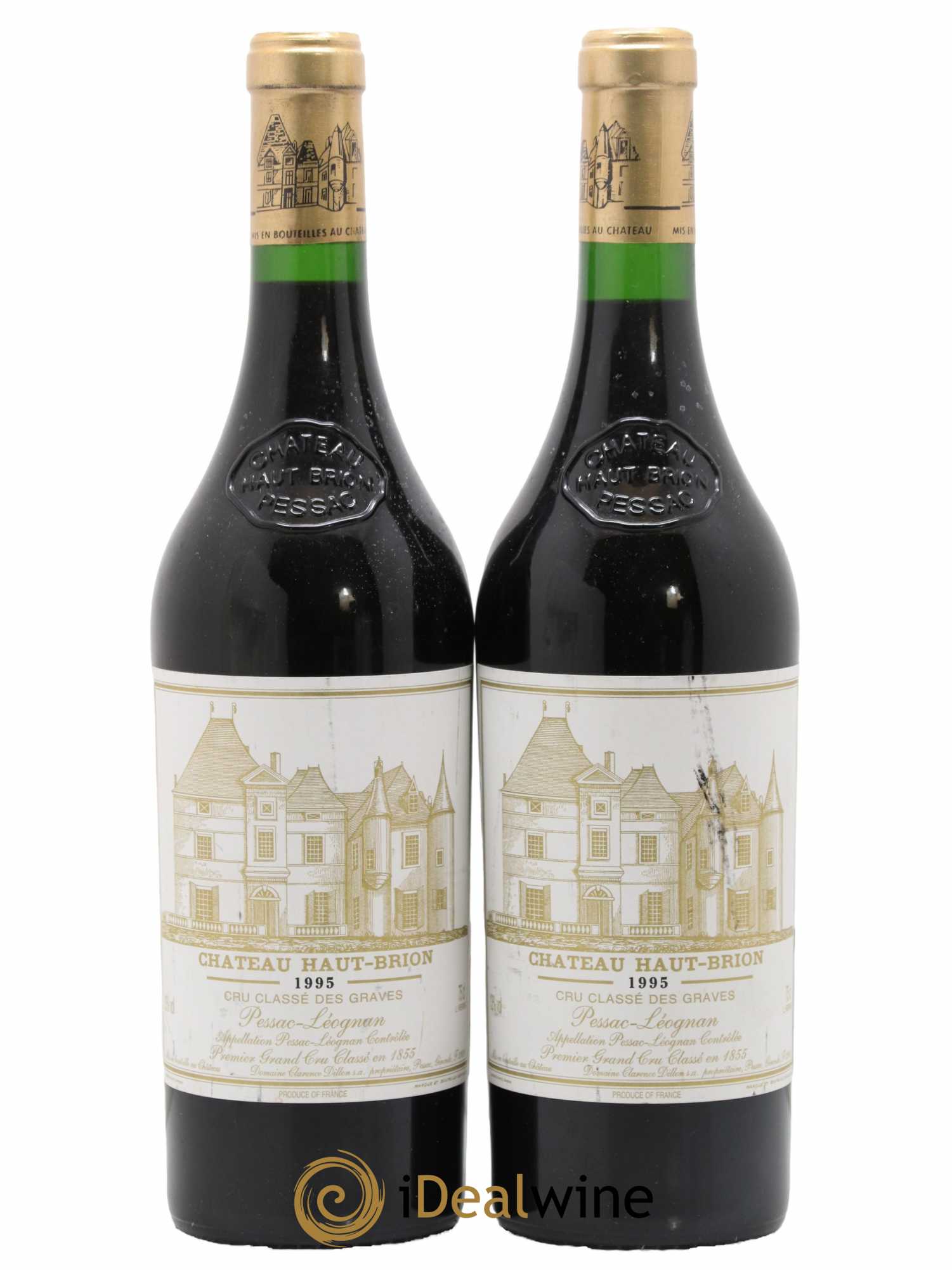 Château Haut Brion 1er Grand Cru Classé 1995 - Lot de 2 bouteilles - 0