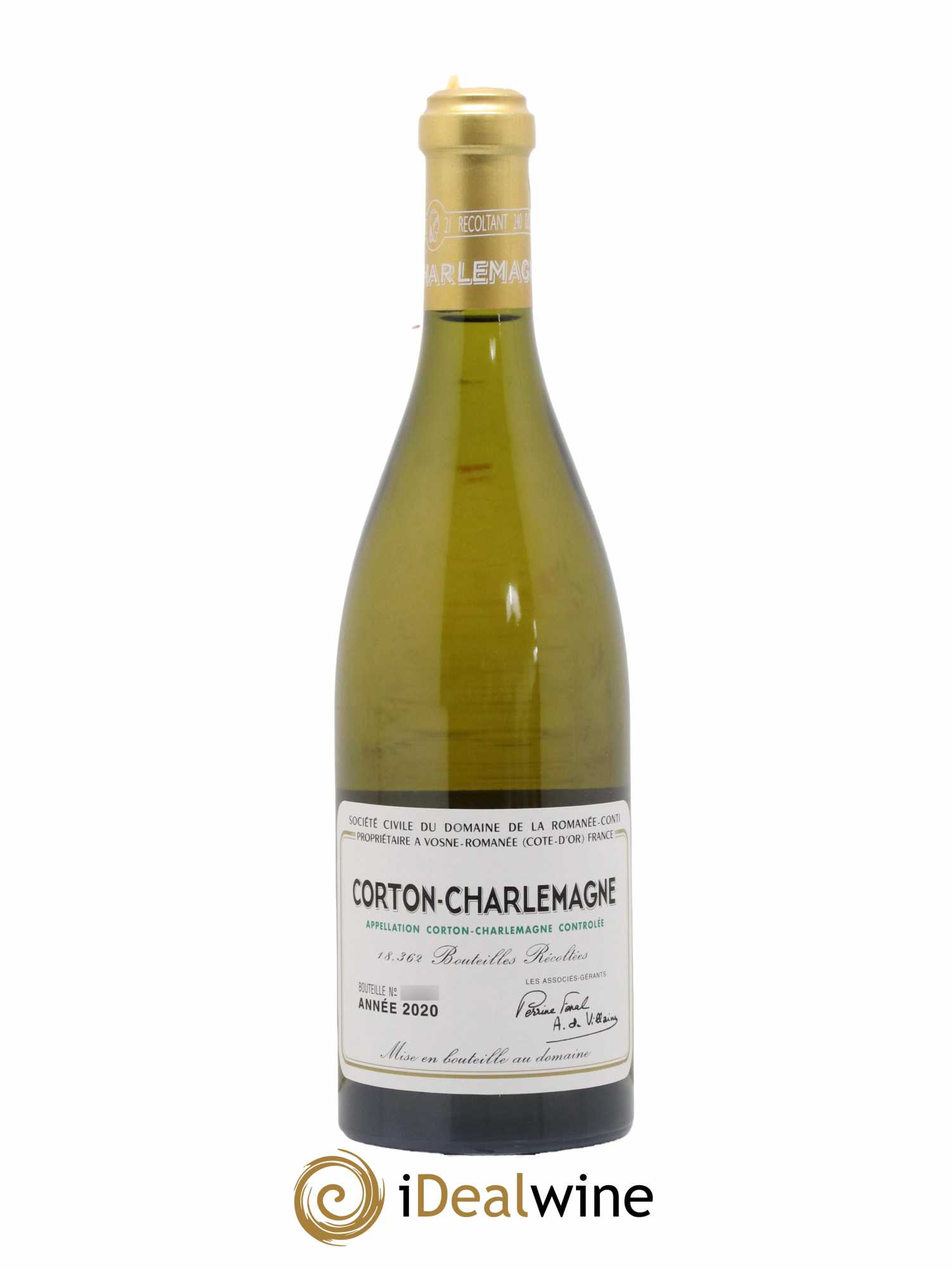 Corton-Charlemagne Grand Cru Domaine de la Romanée-Conti 2020 - Lot de 1 bouteille - 0