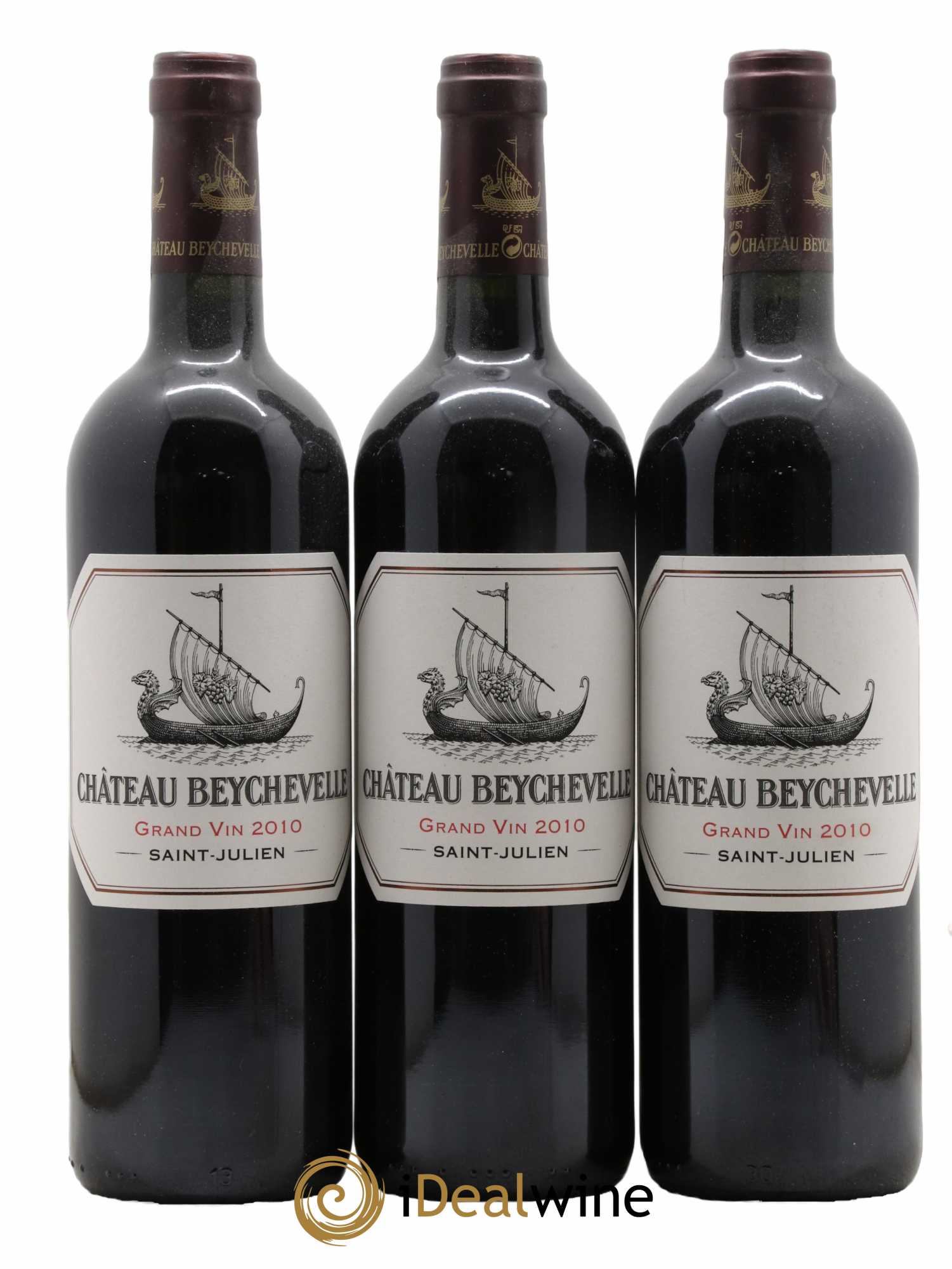 Château Beychevelle 4ème Grand Cru Classé 2010 - Lot de 3 bouteilles - 0