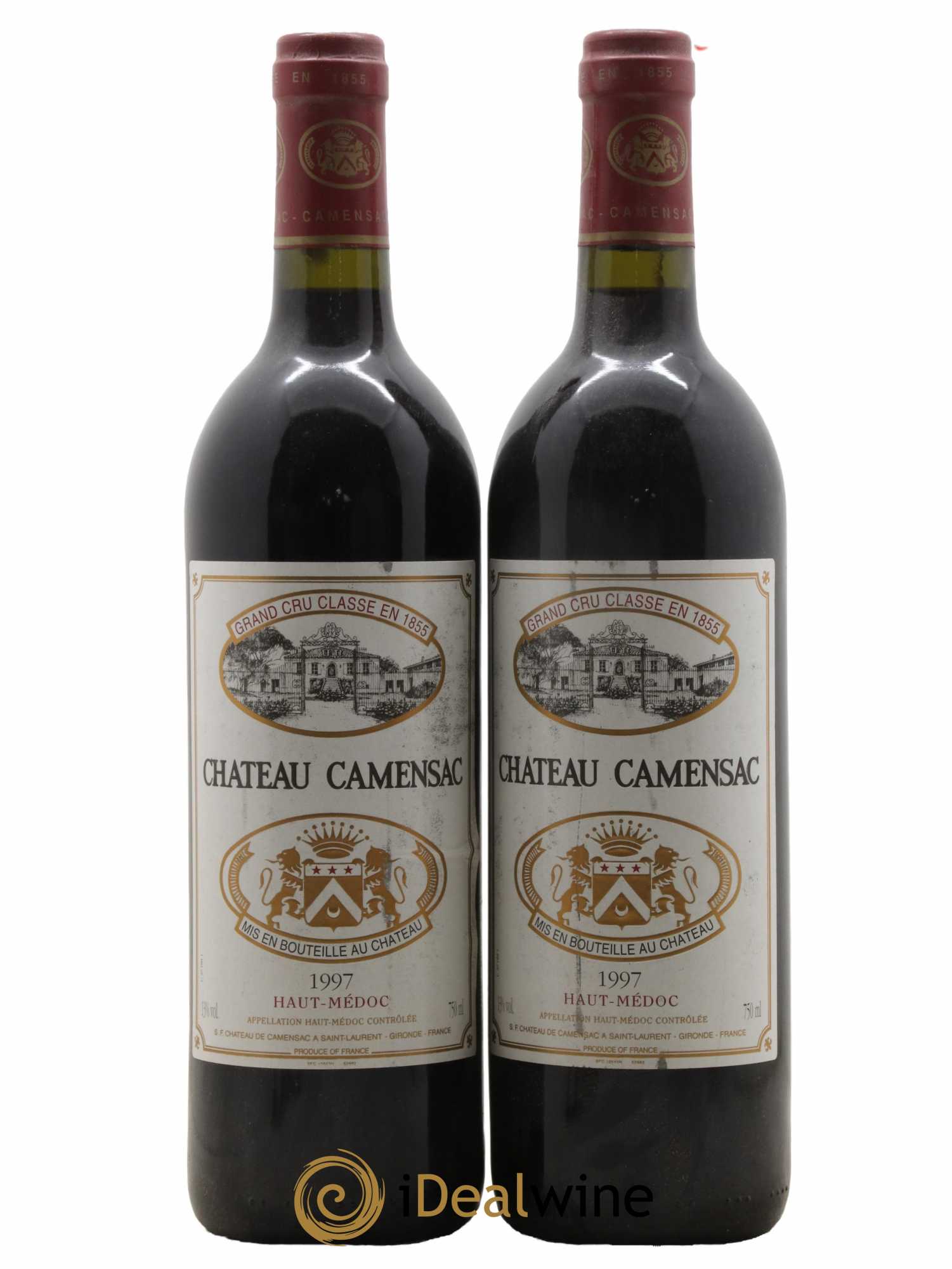 Château Camensac 5ème Grand Cru Classé 1997 - Lot de 2 bouteilles - 0