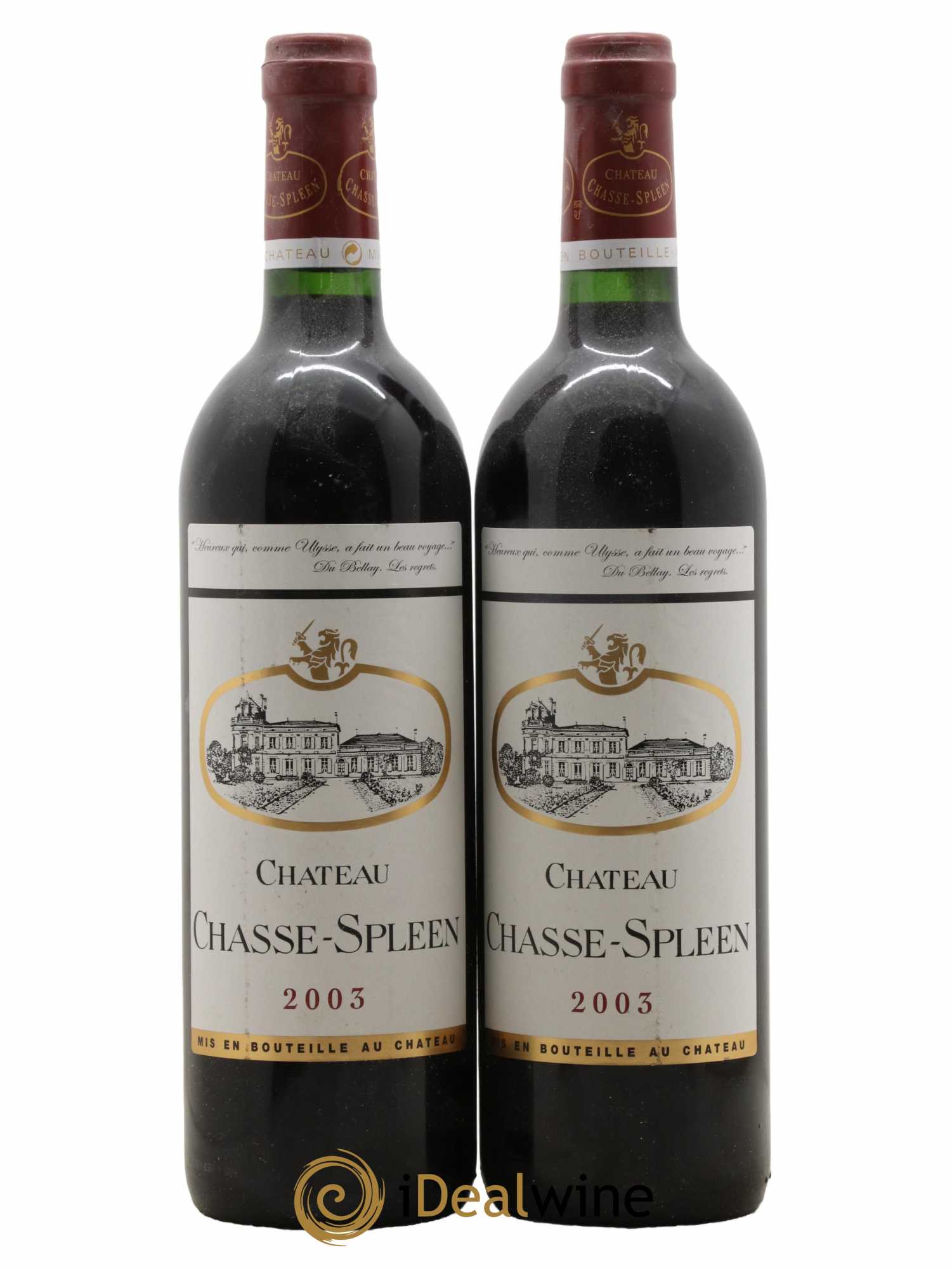 Château Chasse Spleen 2003 - Lot de 2 bouteilles - 0