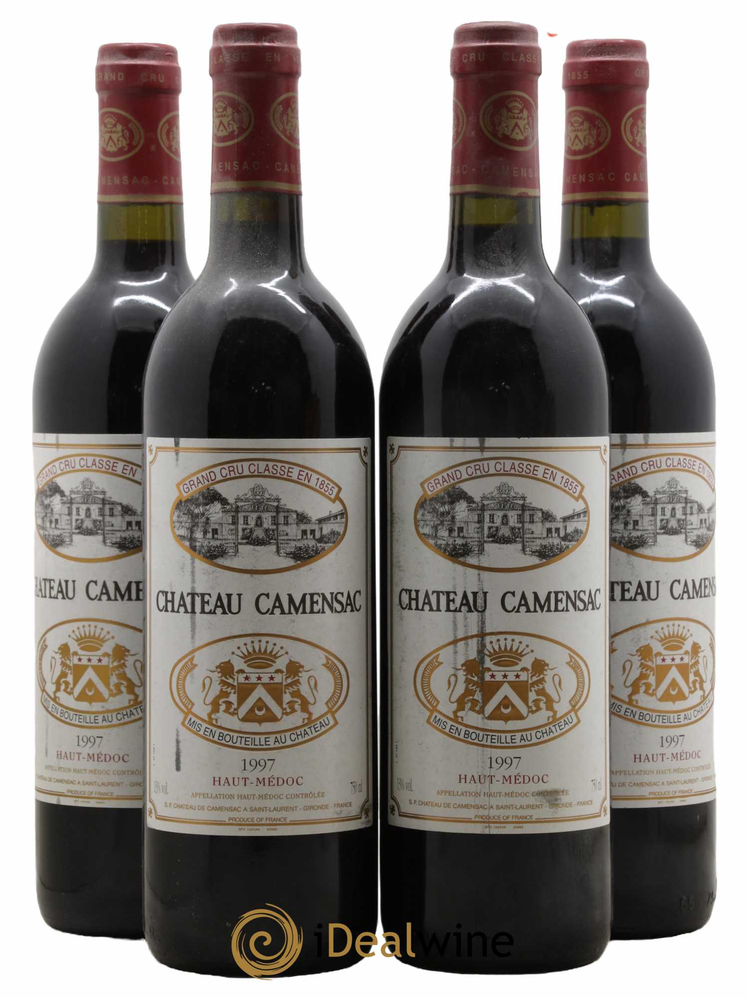 Château Camensac 5ème Grand Cru Classé 1997 - Lot de 4 bouteilles - 0