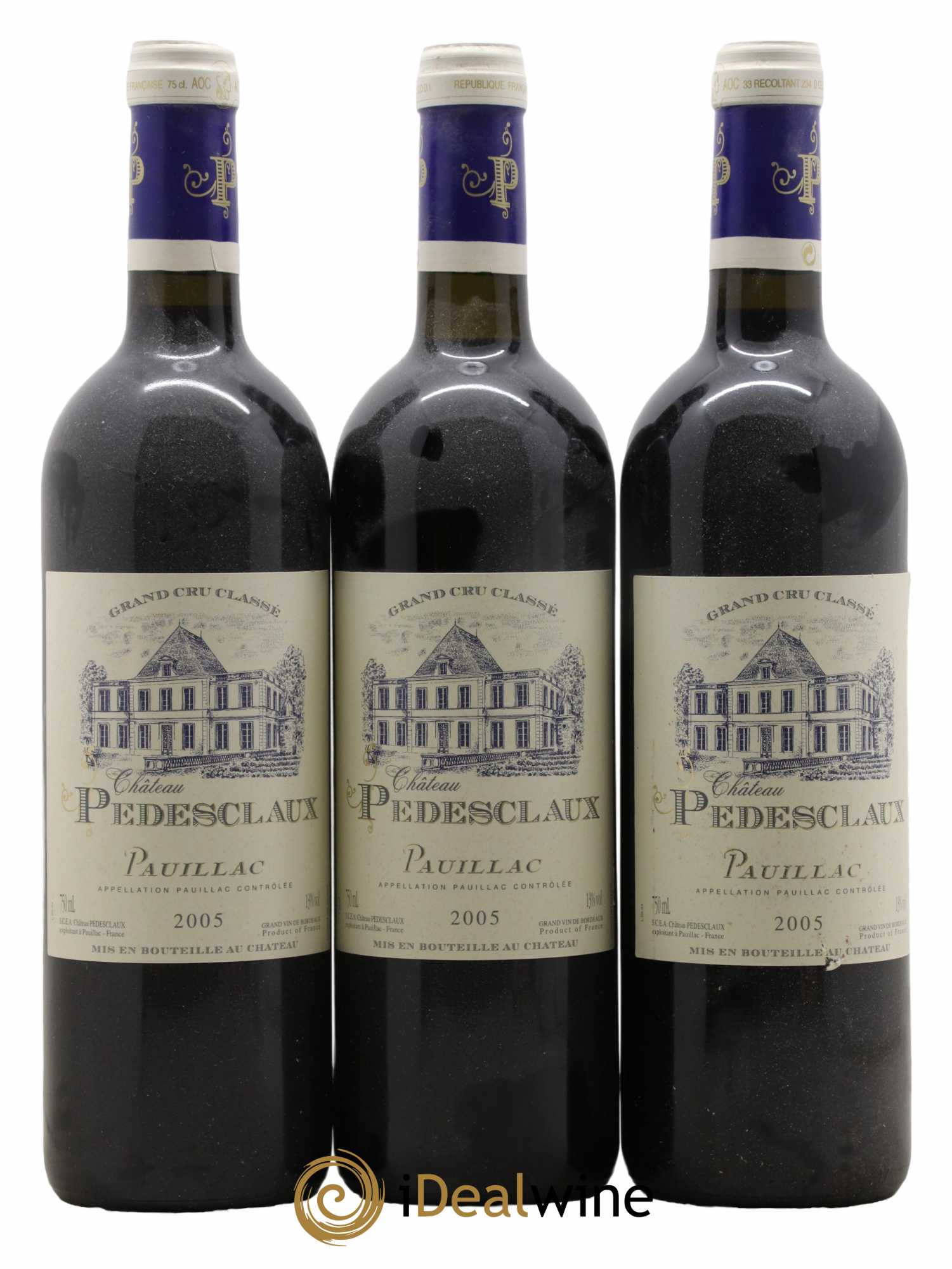 Château Pedesclaux 5ème Grand Cru Classé 2005 - Lot de 3 bouteilles - 0