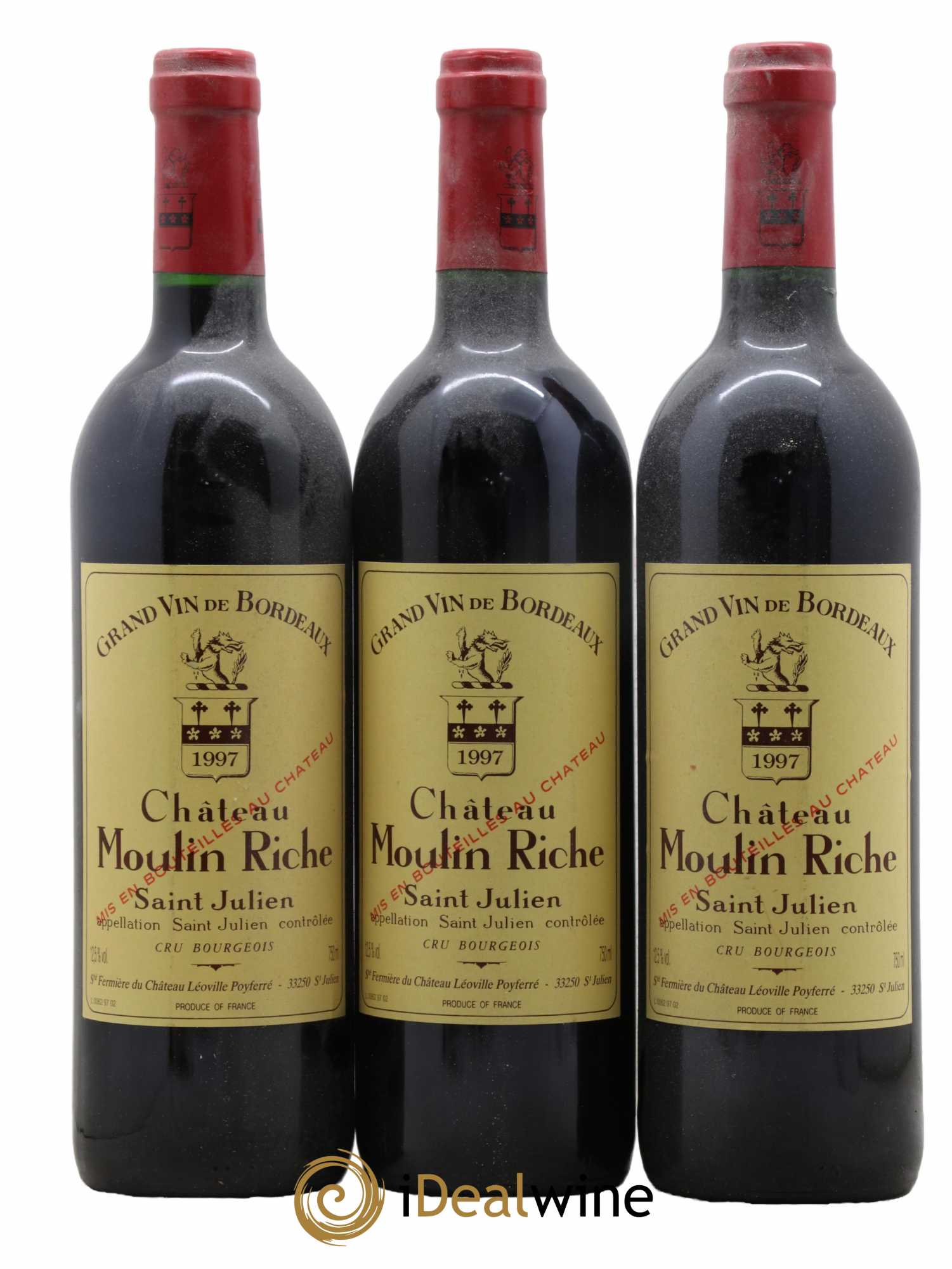 Château Moulin Riche 1997 - Posten von 3 Flaschen - 0