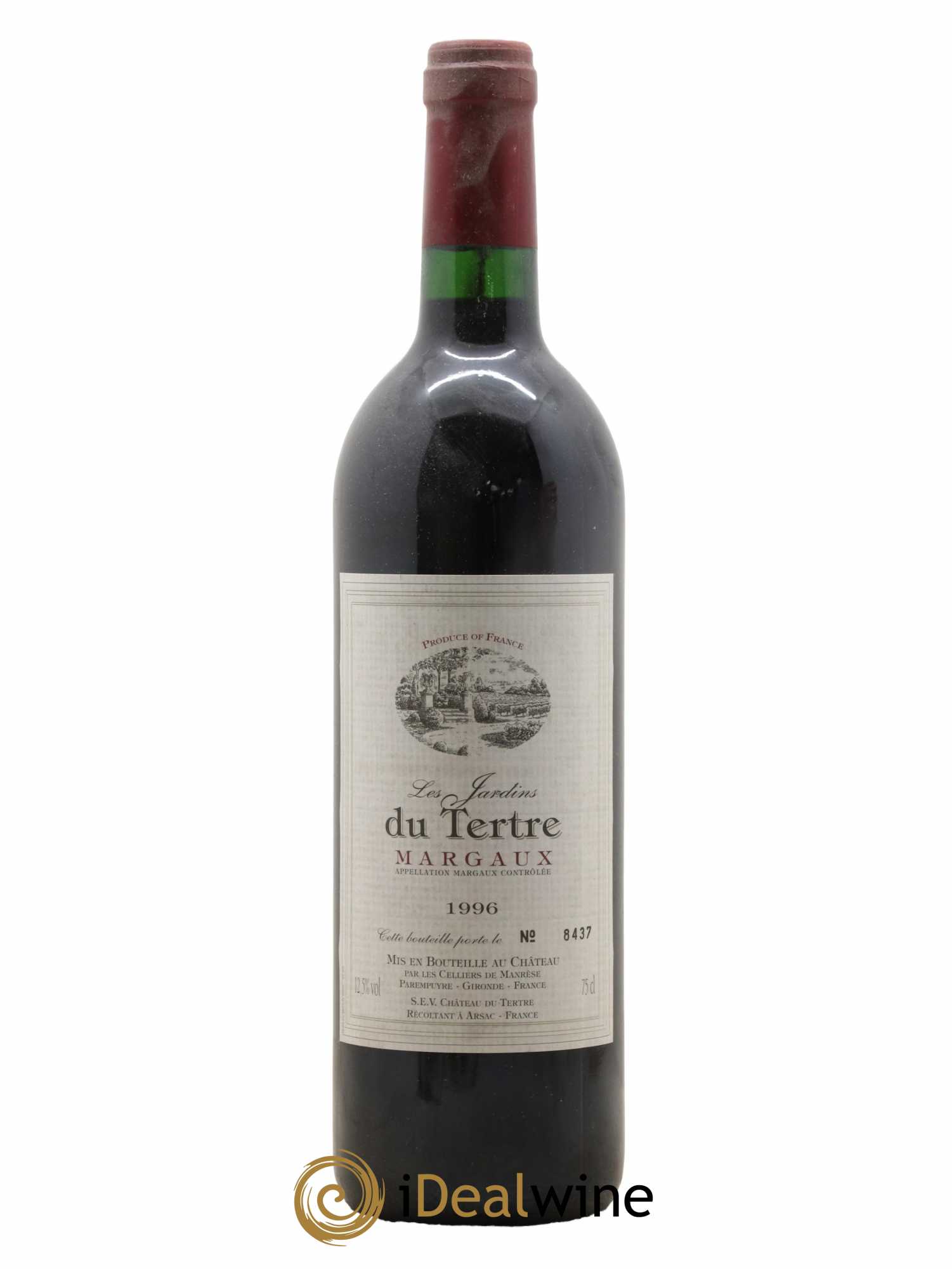 Bordeaux Margaux Les Jardins Du Tertre 1996 - Lotto di 1 bottiglia - 0