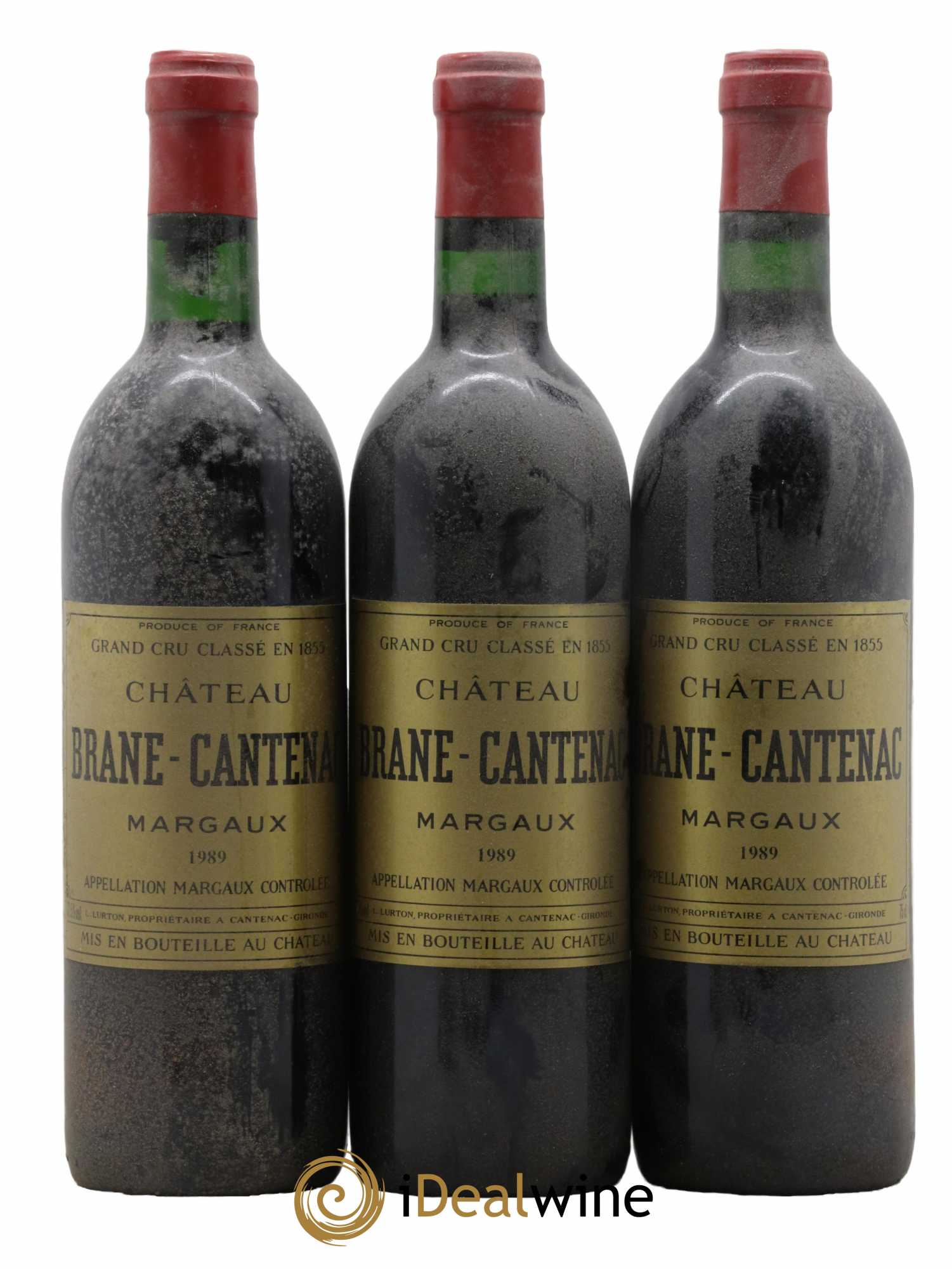 Château Brane Cantenac 2ème Grand Cru Classé 1989 - Lot de 3 bouteilles - 0