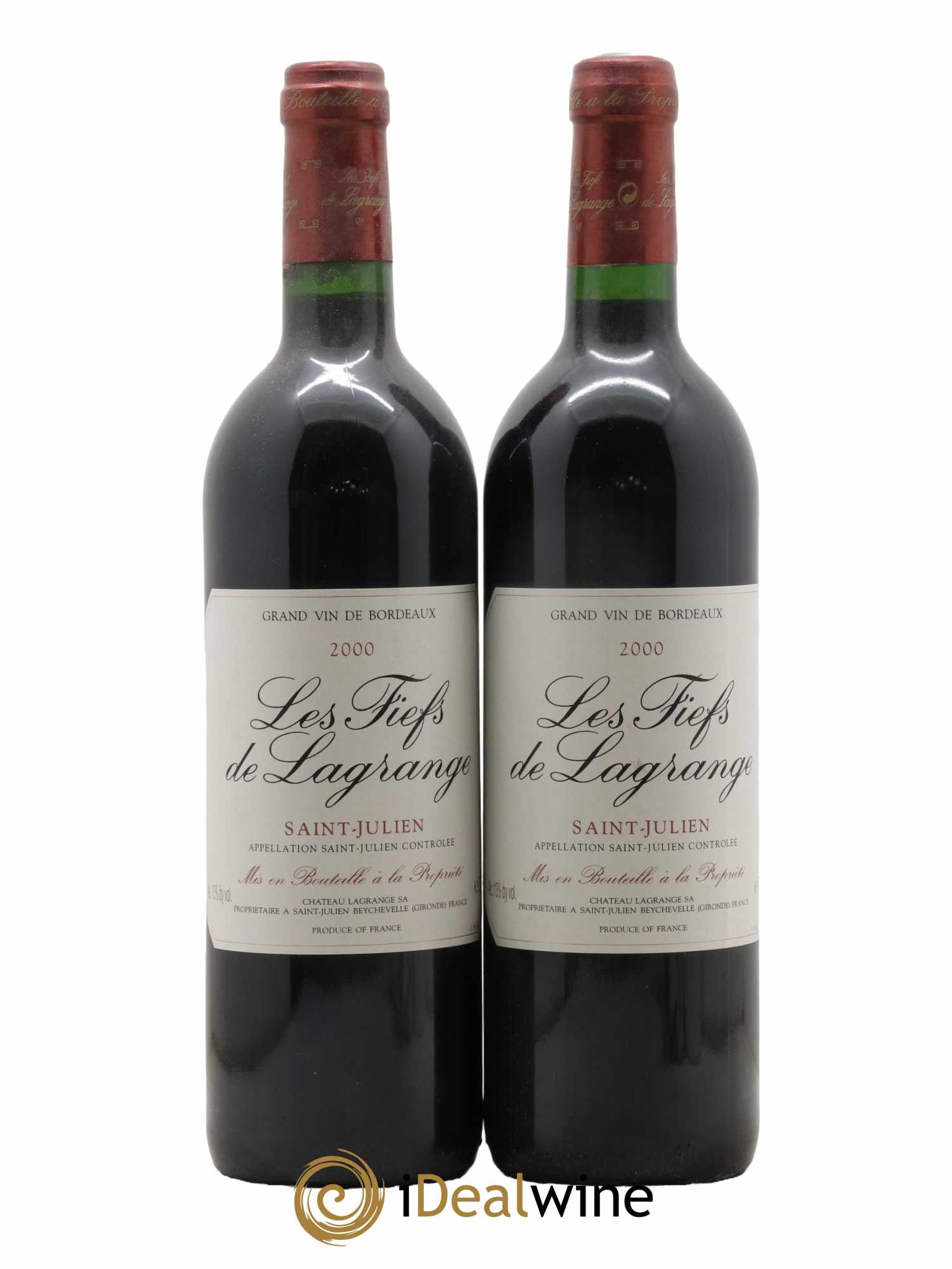 Les Fiefs de Lagrange Second Vin 2000 - Lot de 2 bouteilles - 0