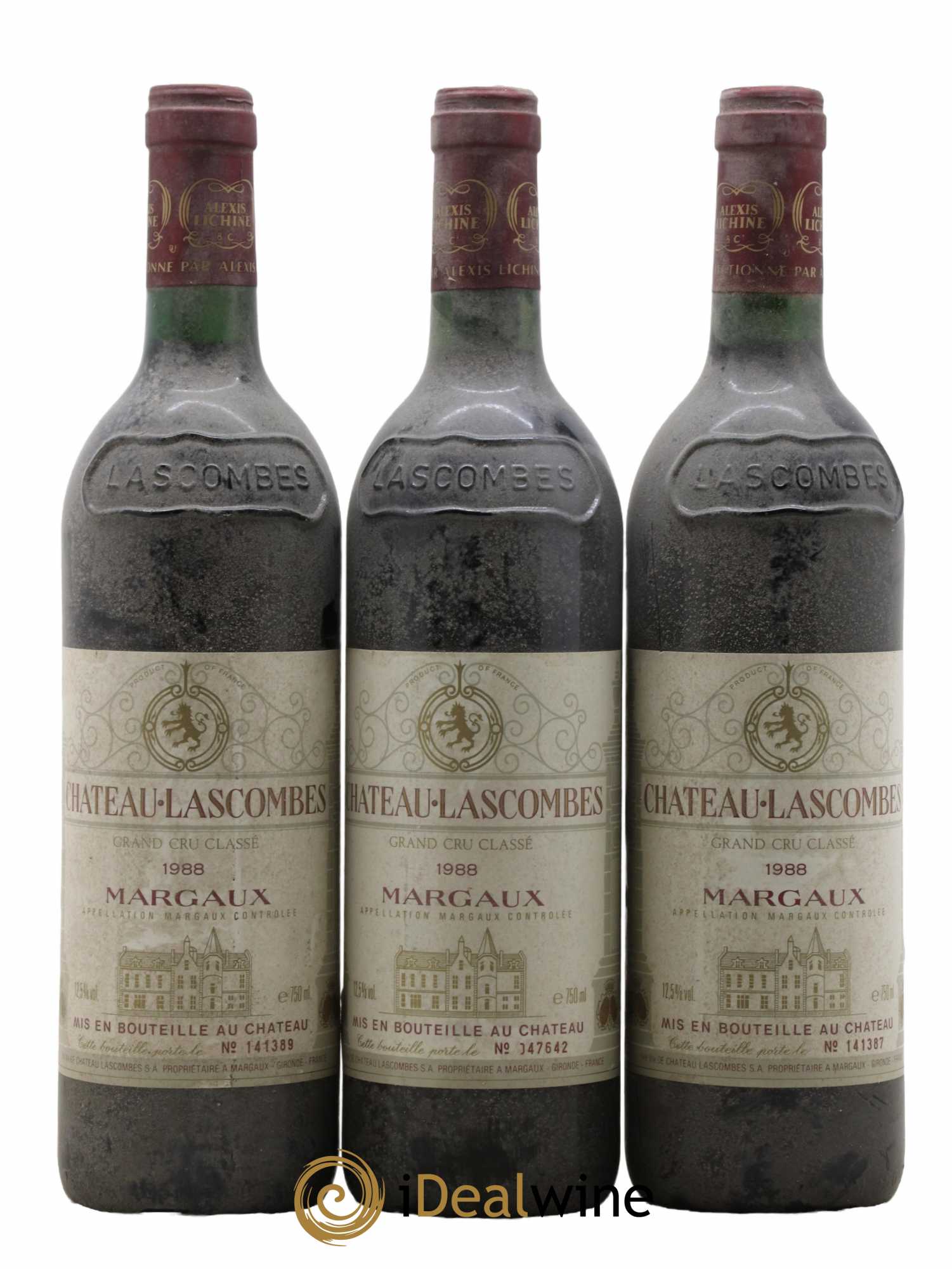 Château Lascombes 2ème Grand Cru Classé 1988 - Posten von 3 Flaschen - 0