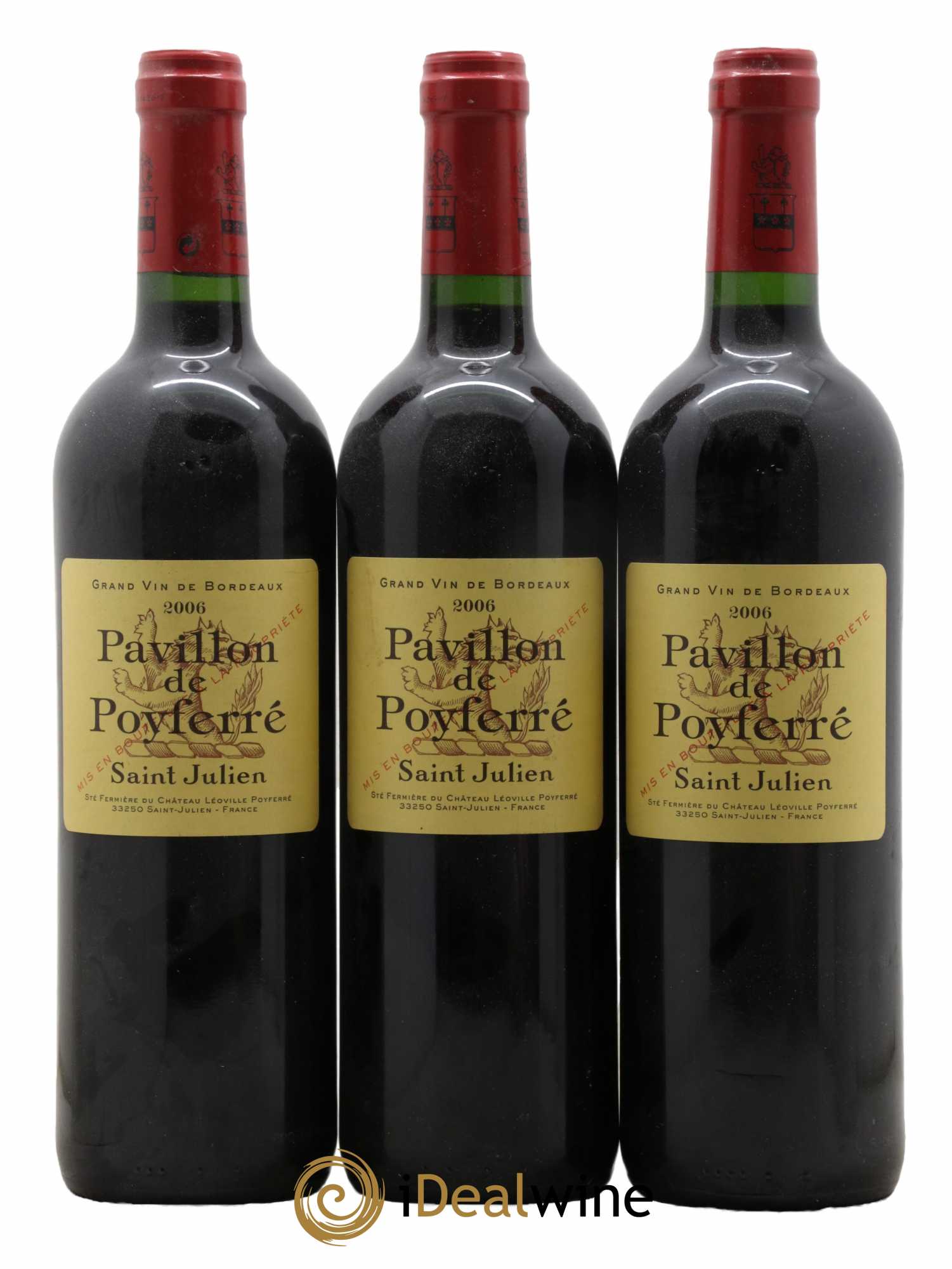 Pavillon de Poyferré Second Vin 2006 - Lot de 3 bouteilles - 0