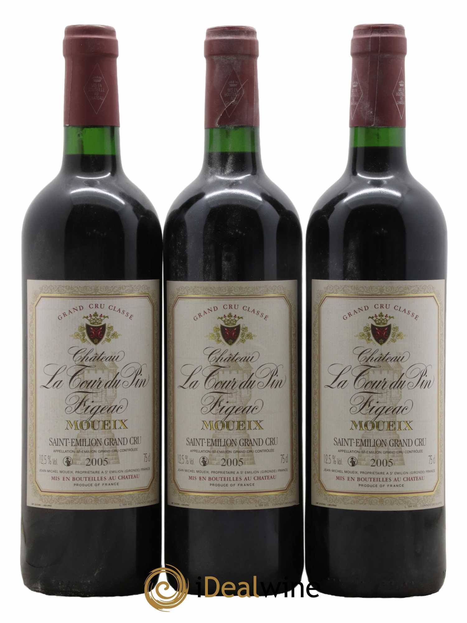Château la Tour du Pin Figeac 2005 - Lot de 3 bouteilles - 0