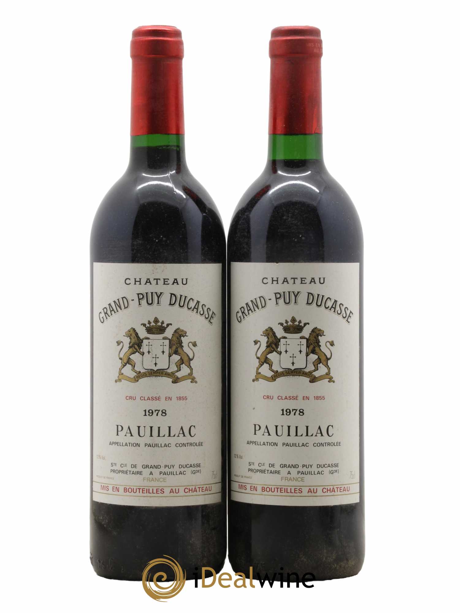 Château Grand Puy Ducasse 5ème Grand Cru Classé 1978 - Posten von 2 Flaschen - 0