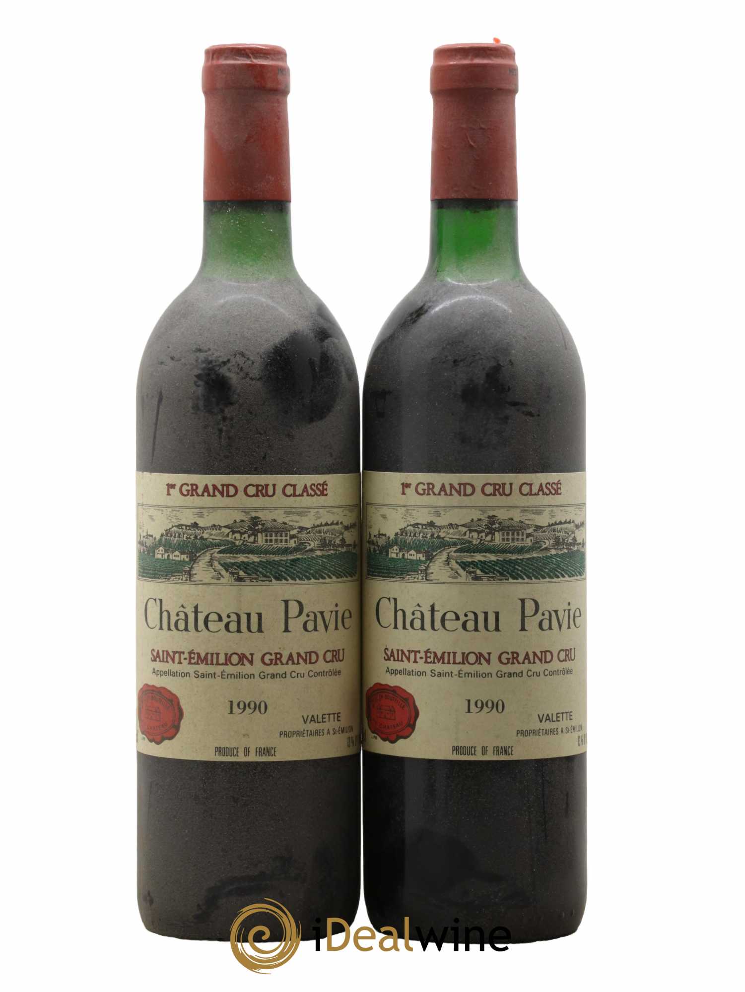 Château Pavie 1er Grand Cru Classé A 1990 - Lot de 2 bouteilles - 0