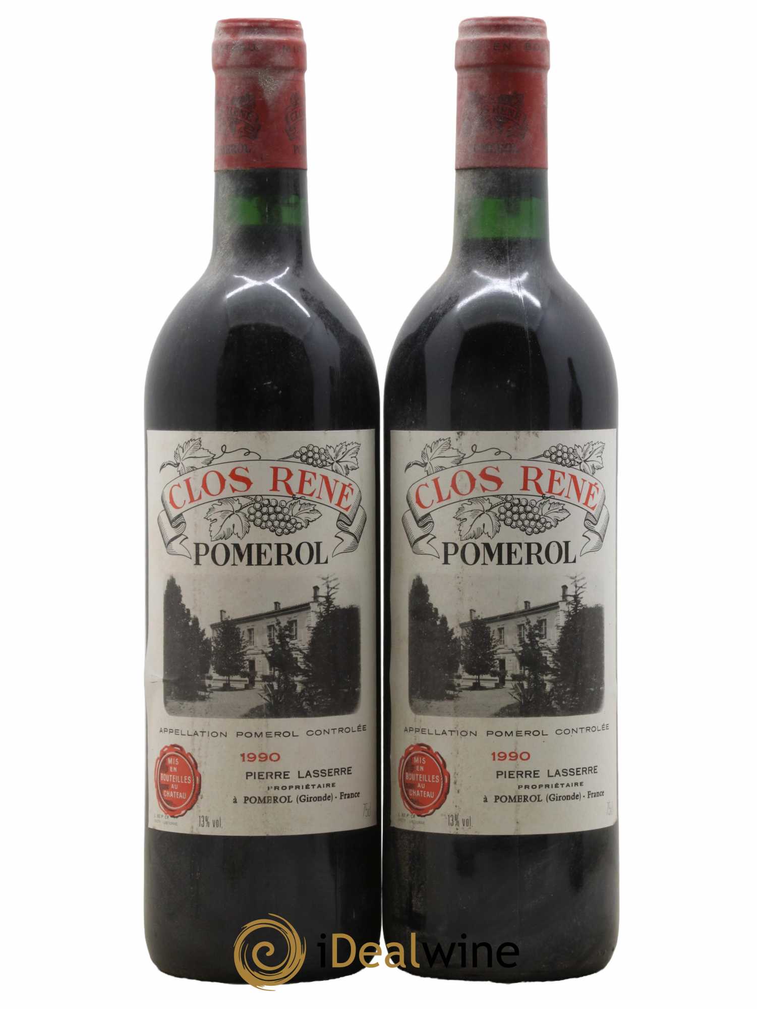Clos René 1990 - Posten von 2 Flaschen - 0