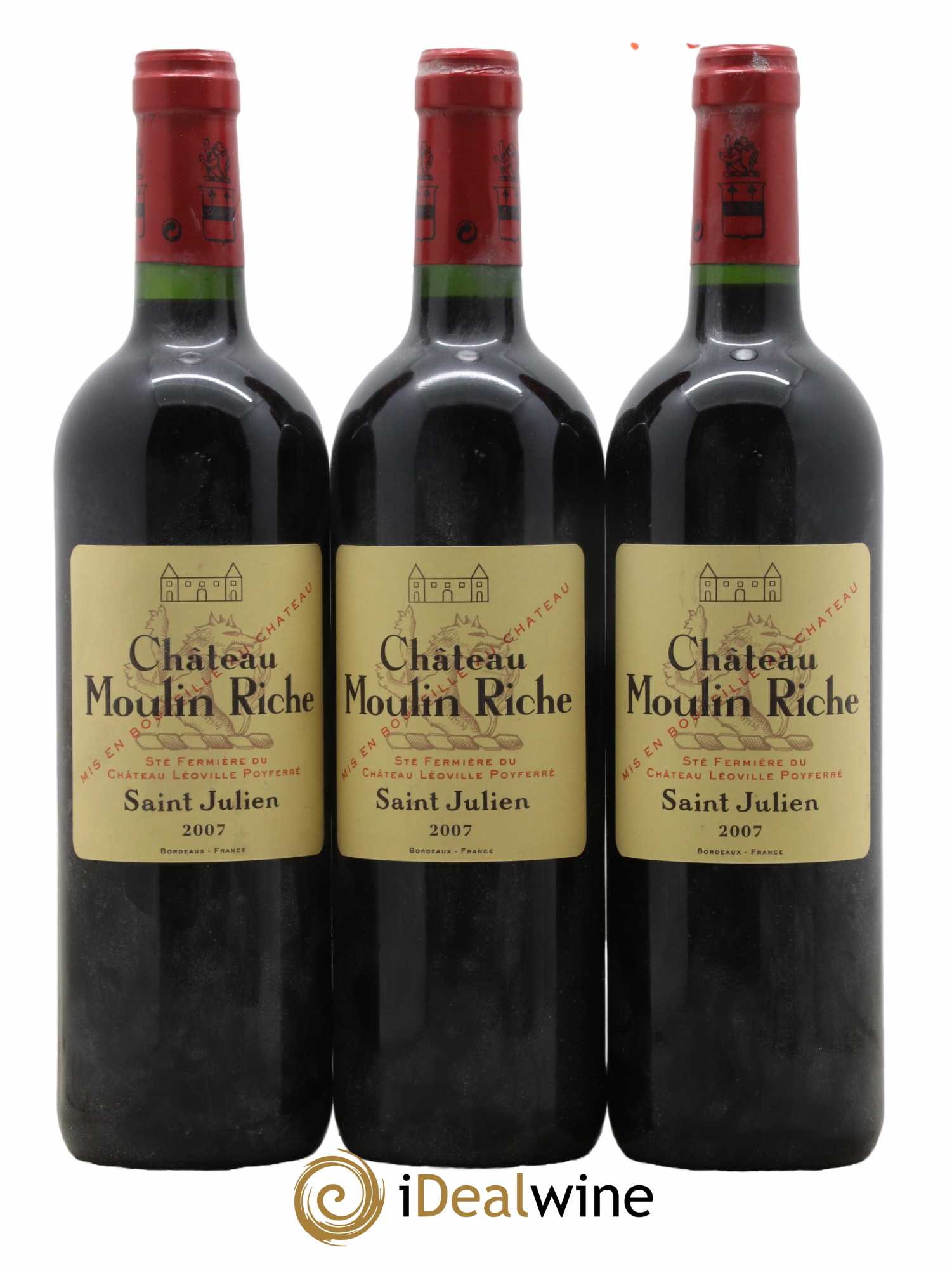 Château Moulin Riche 2007 - Posten von 3 Flaschen - 0