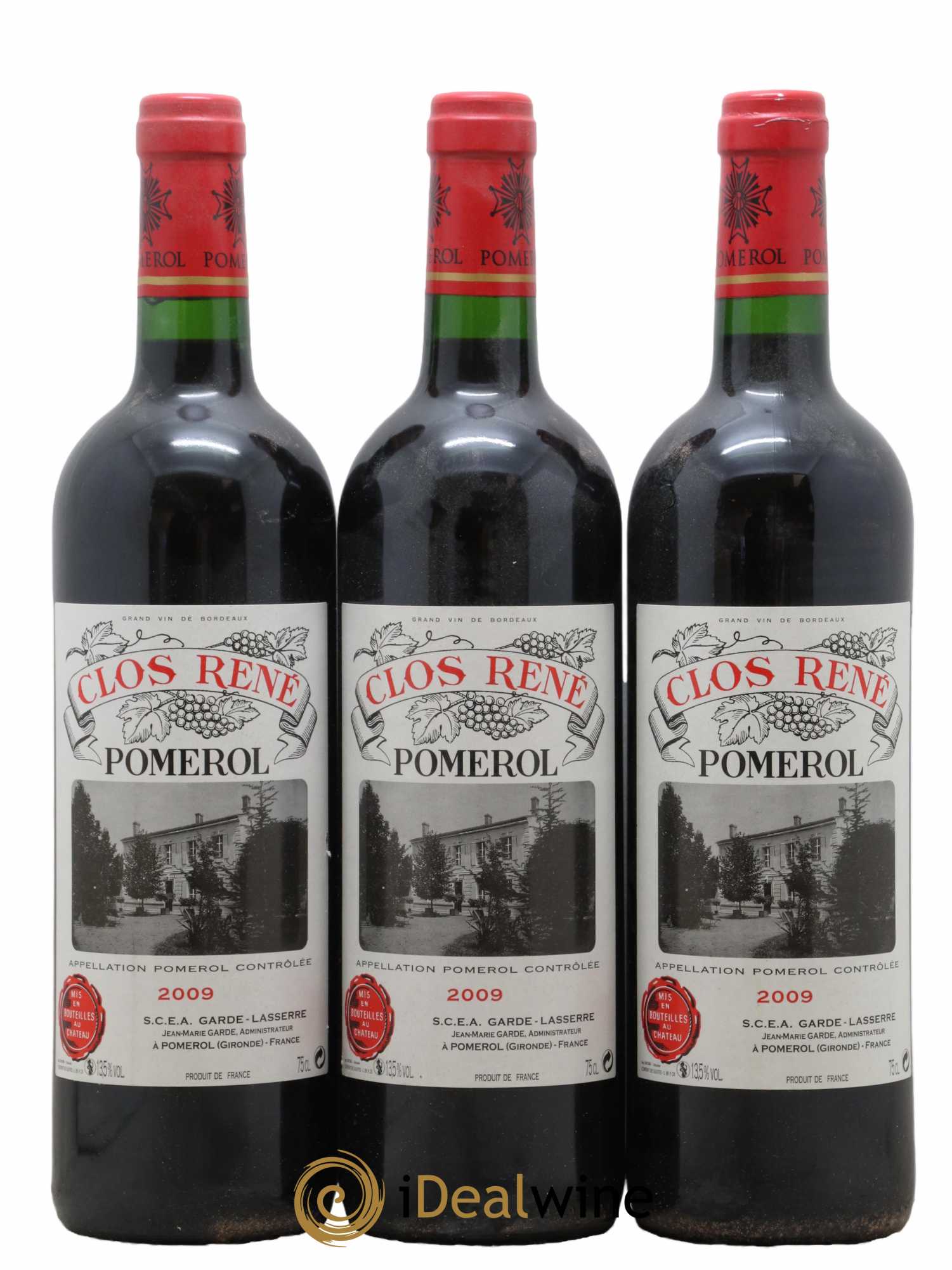 Clos René 2009 - Lot of 3 bottles - 0