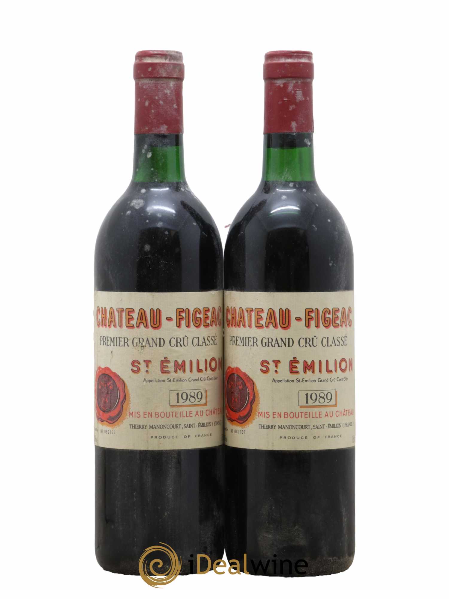 Château Figeac 1er Grand Cru Classé A 1989 - Posten von 2 Flaschen - 0