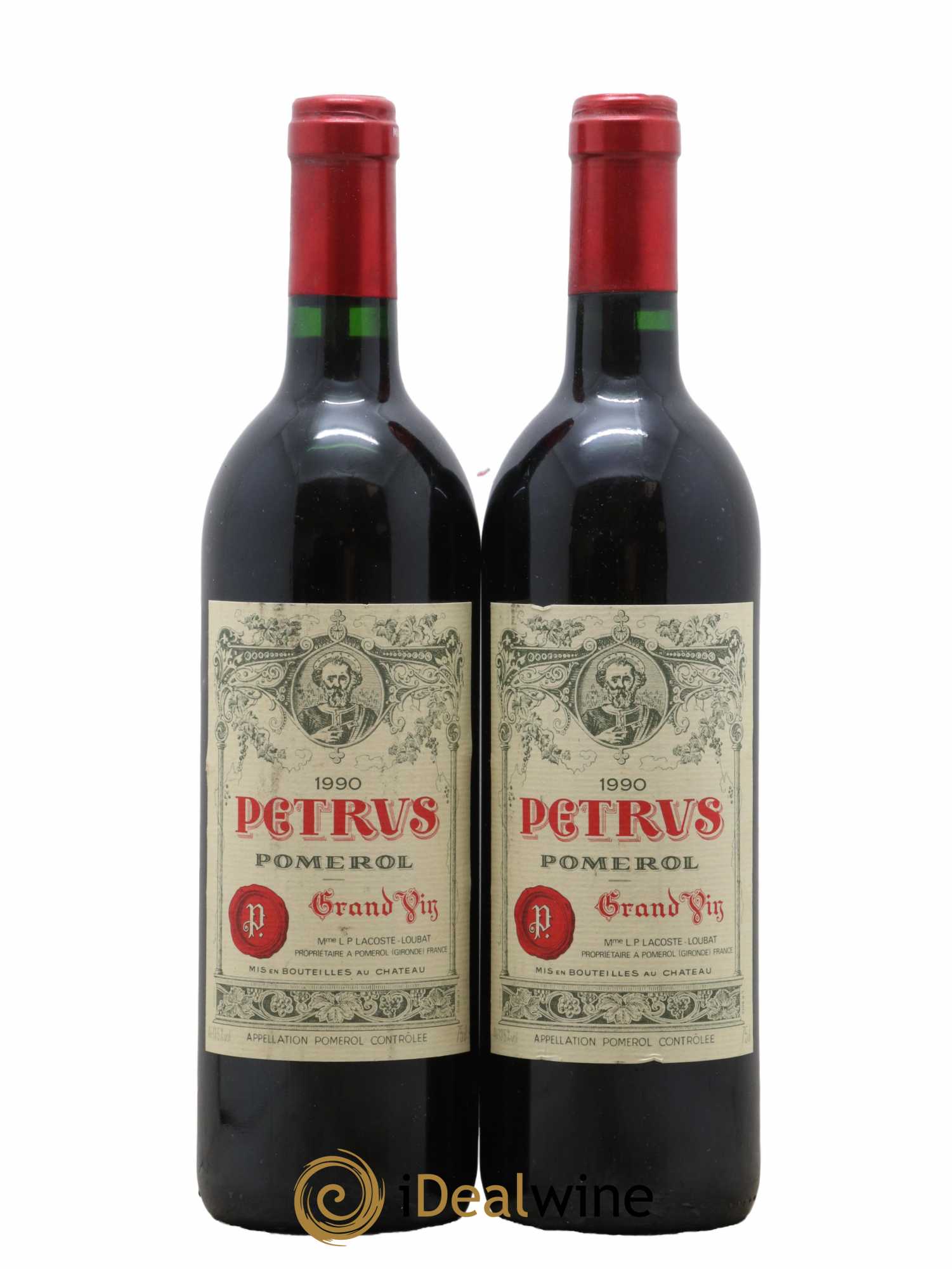 Petrus 1990 - Lot de 2 bouteilles - 0
