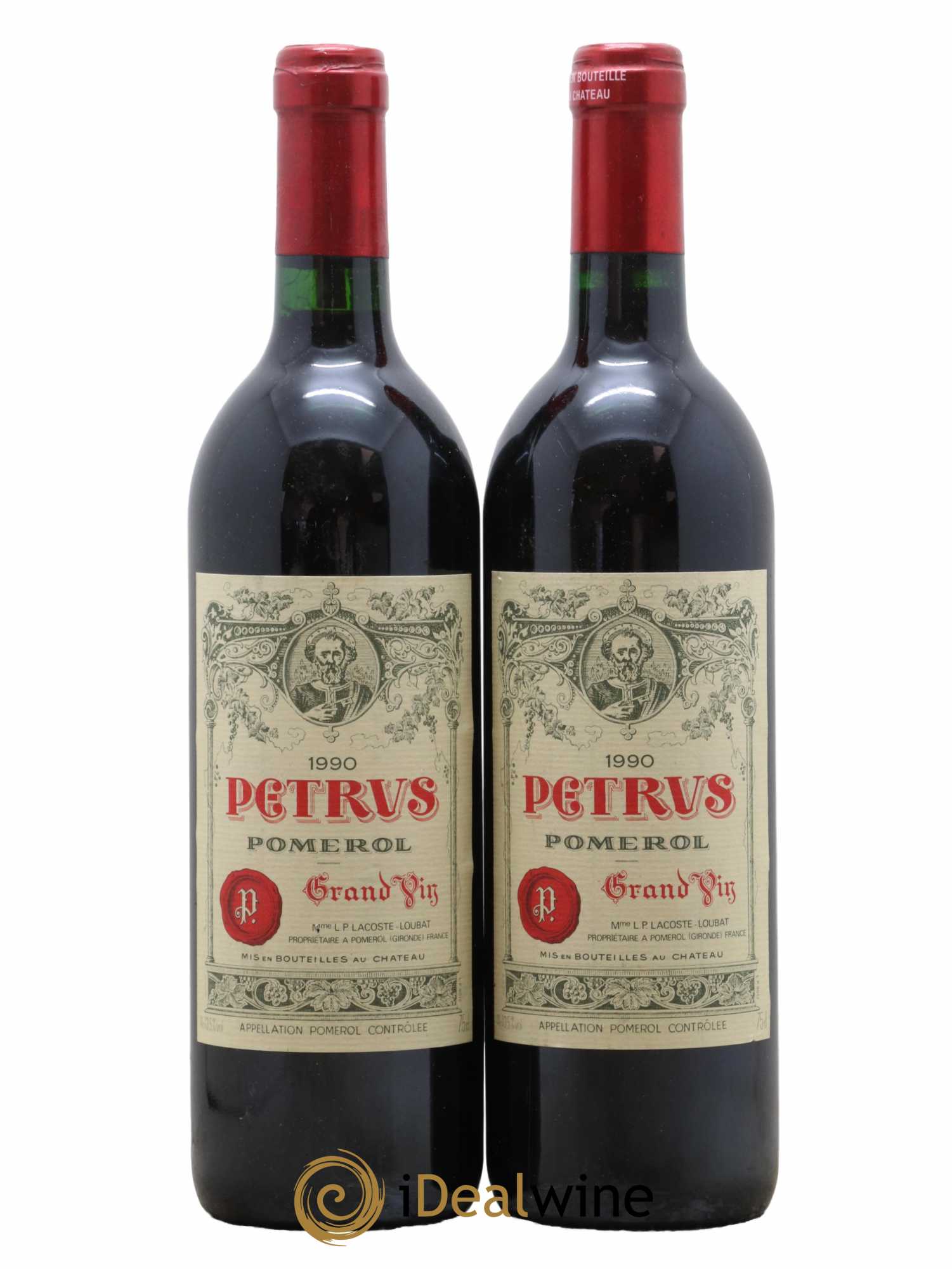Petrus 1990 - Lot de 2 bouteilles - 0