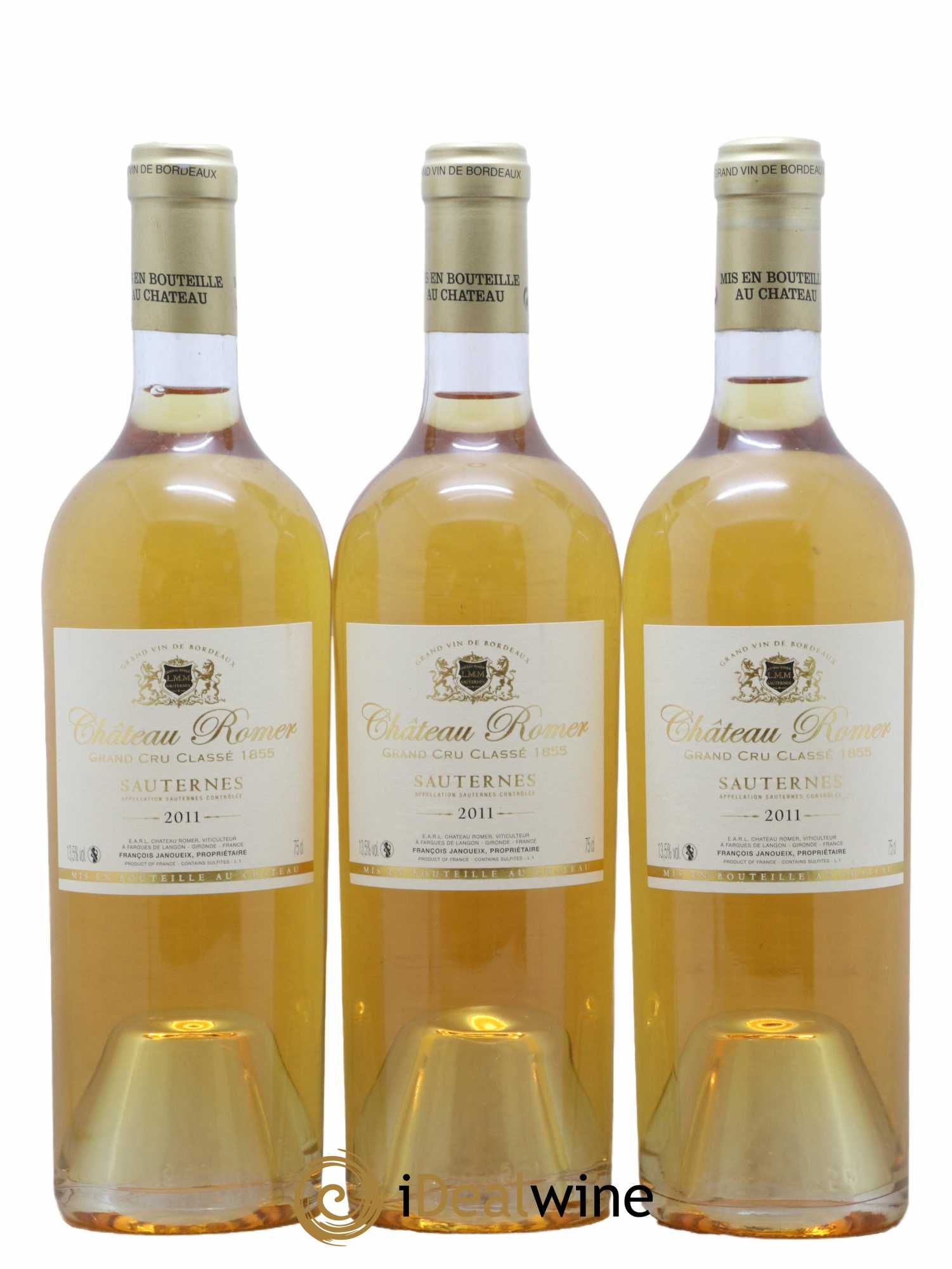 Château Romer 2ème Grand Cru Classé 2011 - Lotto di 3 bottiglie - 0